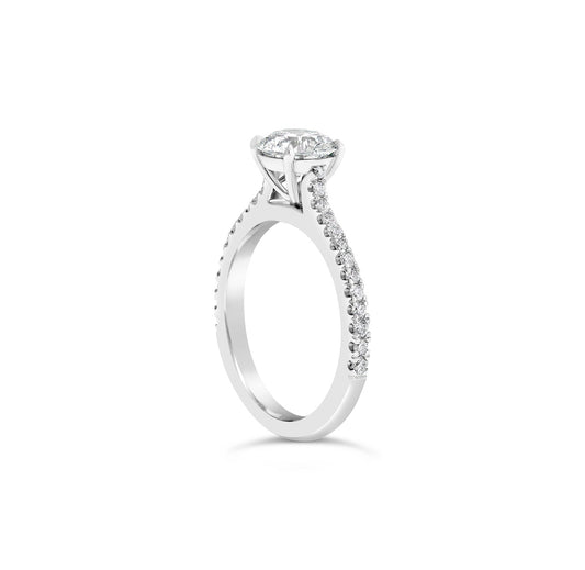 Round Brilliant Cut Solitaire Diamond Engagement Ring
