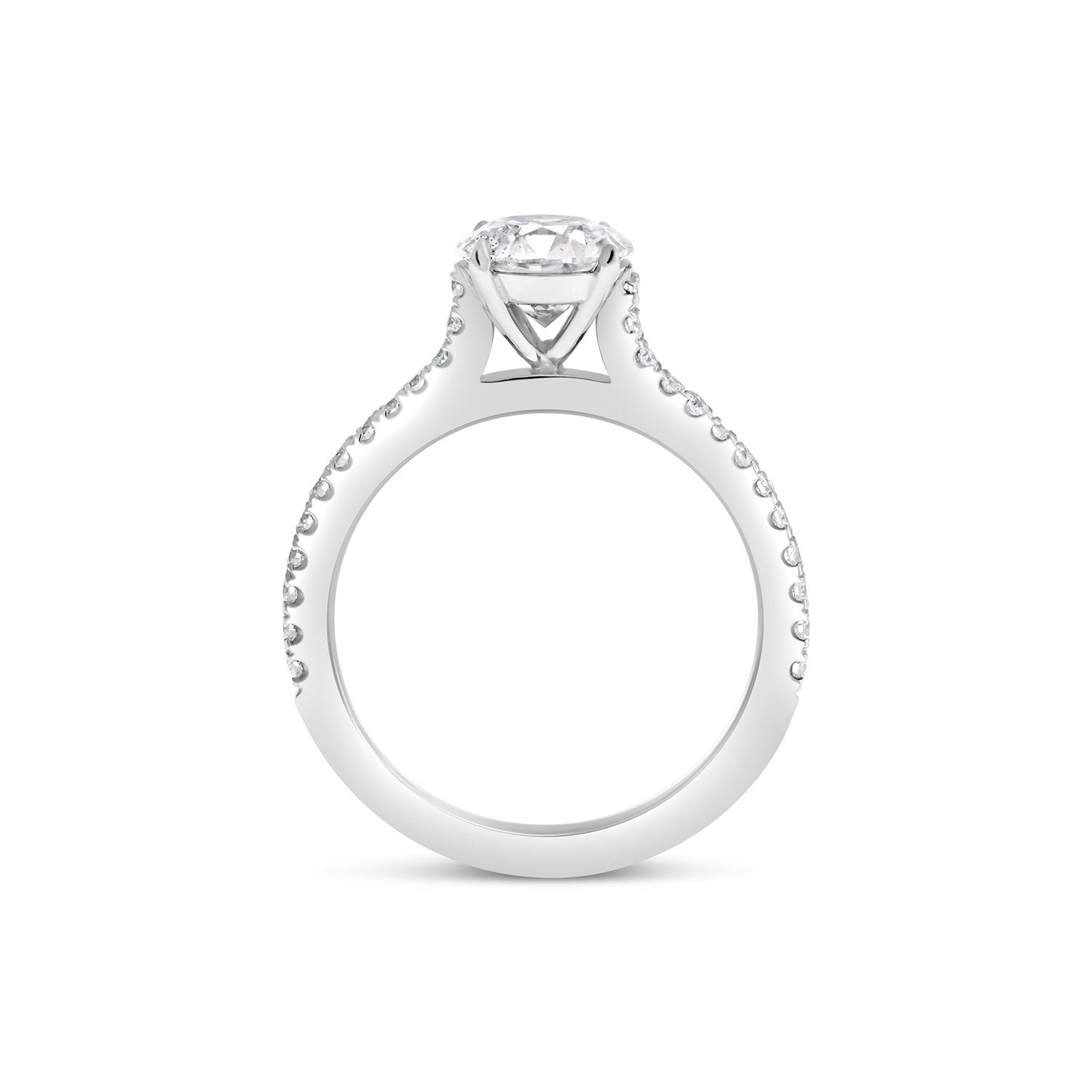 Round Brilliant Cut Solitaire Diamond Engagement Ring