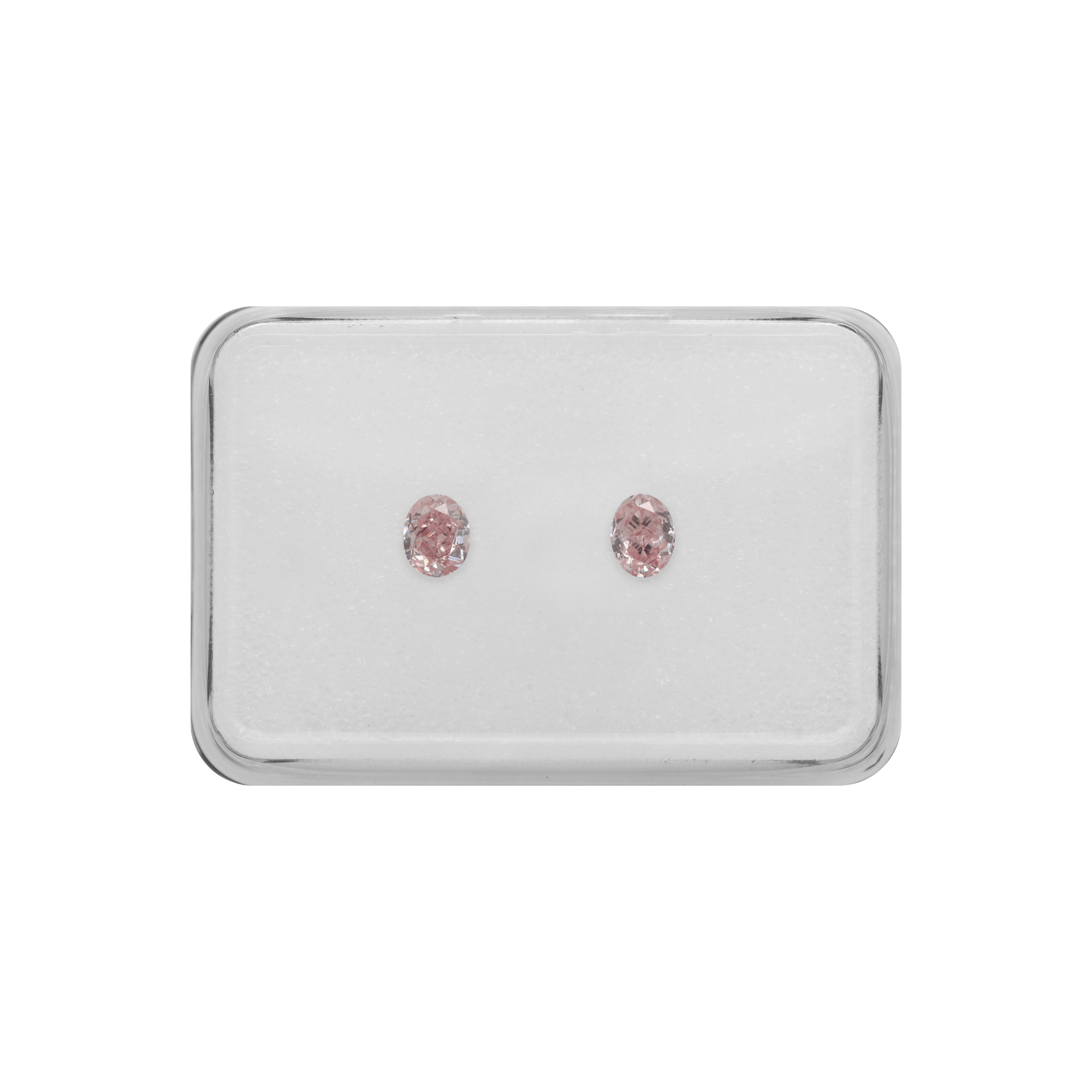 Oval Cut Argyle Pink Diamonds Natural Fancy Pink