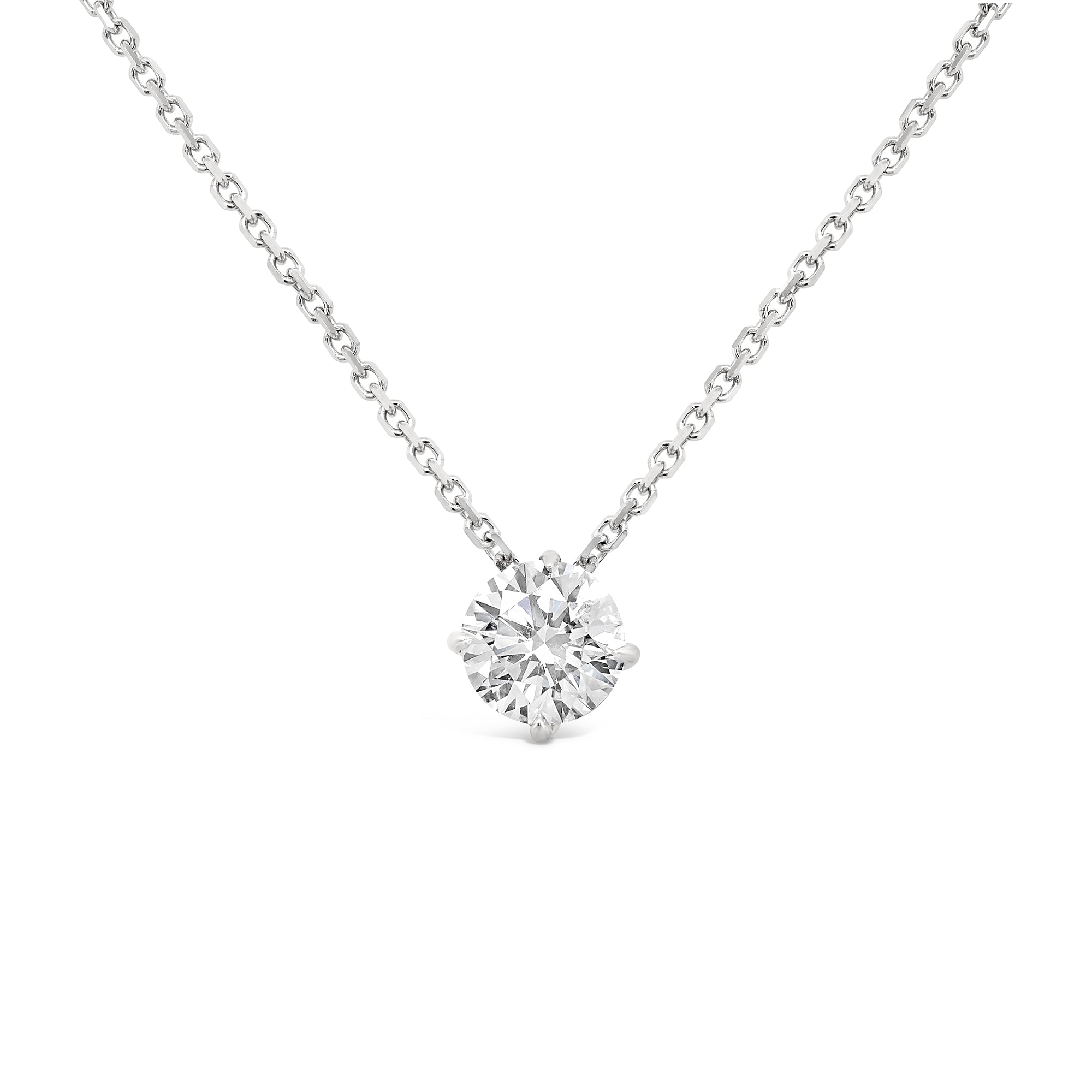 Single Lab Grown Diamond Slider Pendant