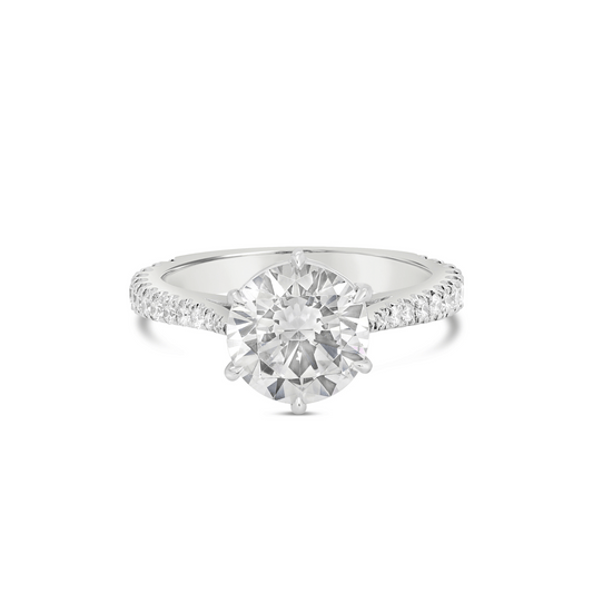 Round Brilliant Cut Lab Grown Diamond Ring