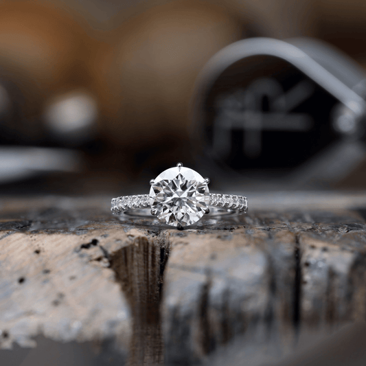 Round Brilliant Cut Lab Grown Diamond Ring