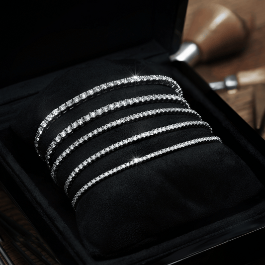 Round Brilliant Cut Lab Grown Diamond Tennis Bracelet - 5ct