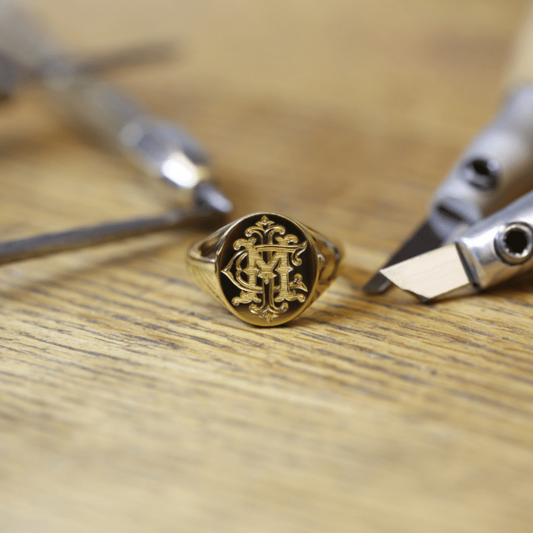 Large Oval Gold Signet Ring