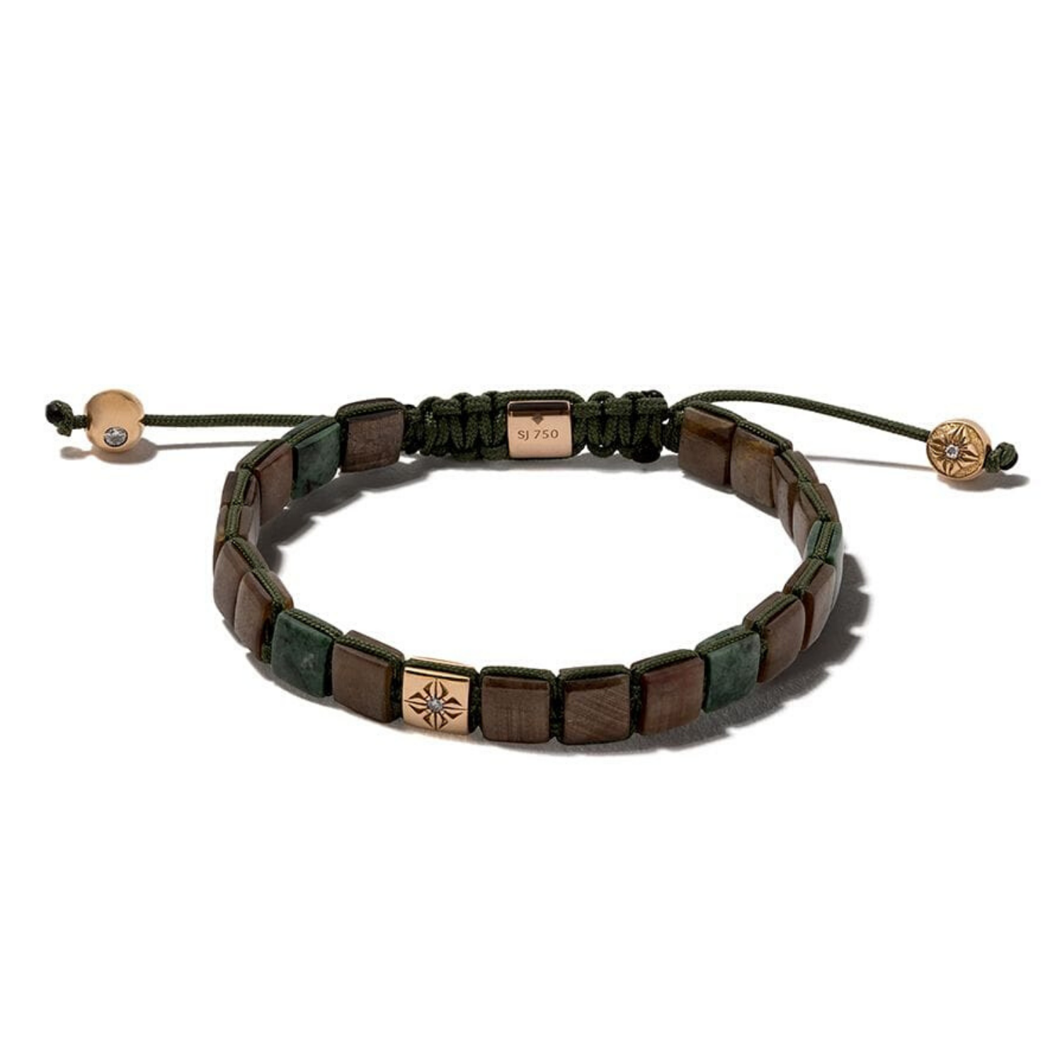 Shamballa Bracelet With Brown Sapphires Beaded Bracelets for Men