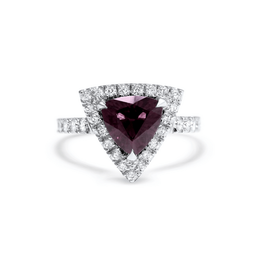TRILLIANT CUT PURPLE SPINEL RING