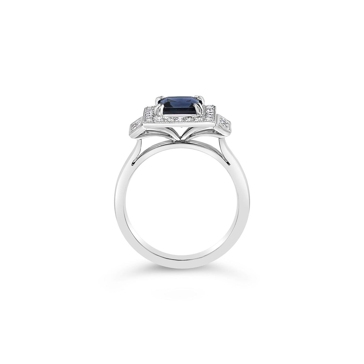 Princess Cut Australian Sapphire Ring