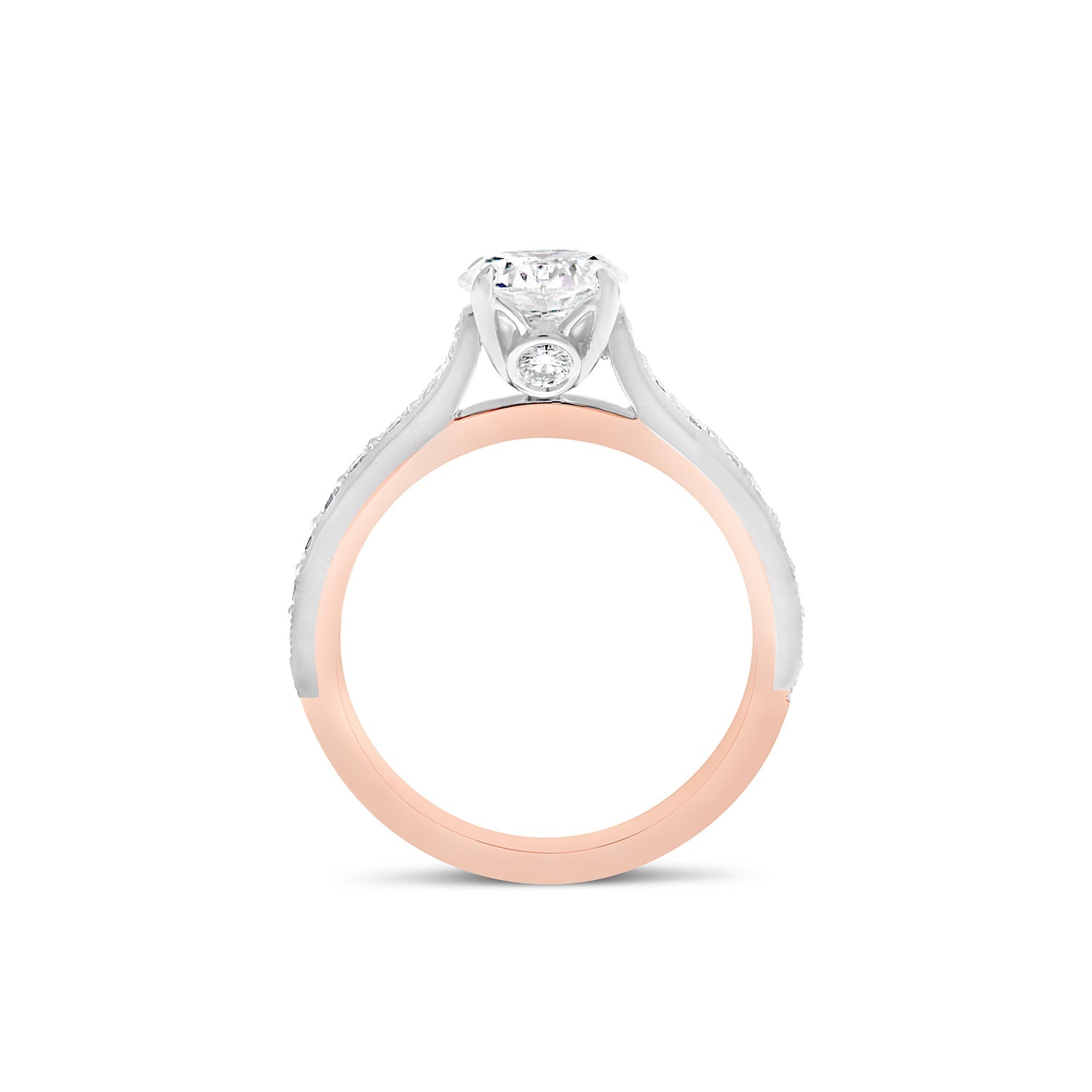 Claw-Set Round Brilliant Cut Diamond Engagement Ring