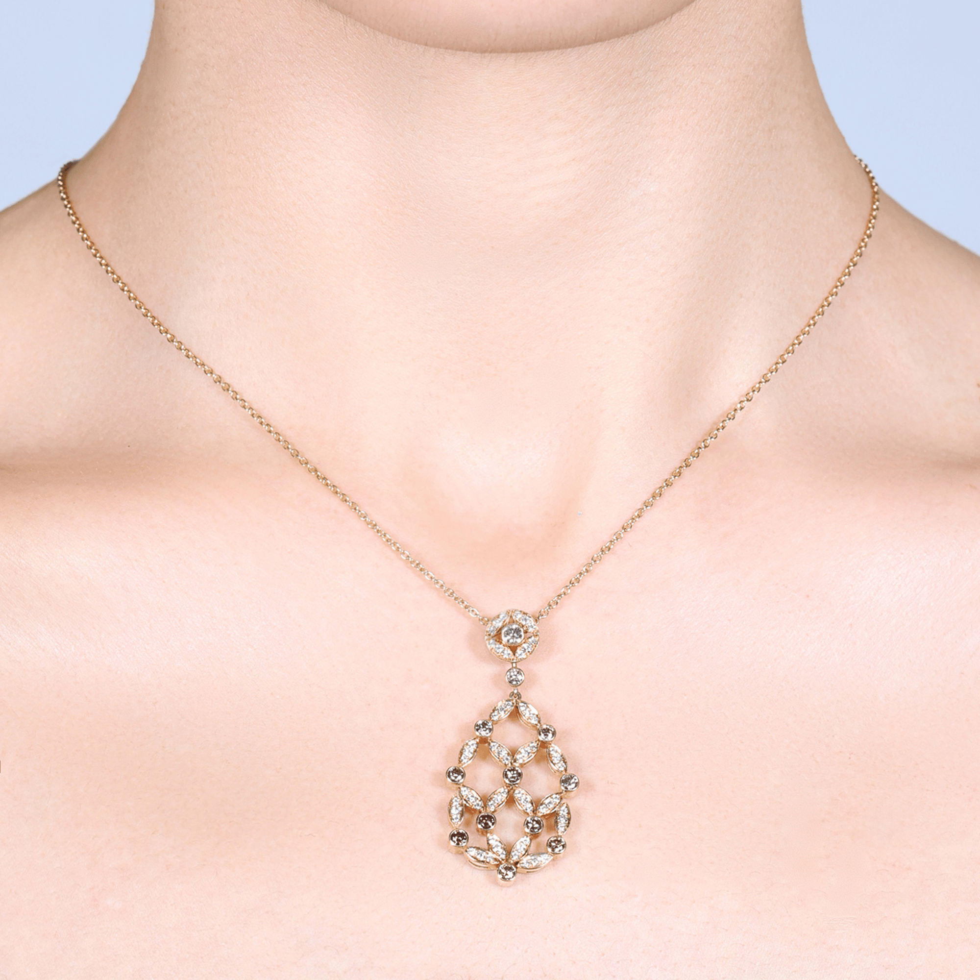 964771_Cognac Diamond Necklace