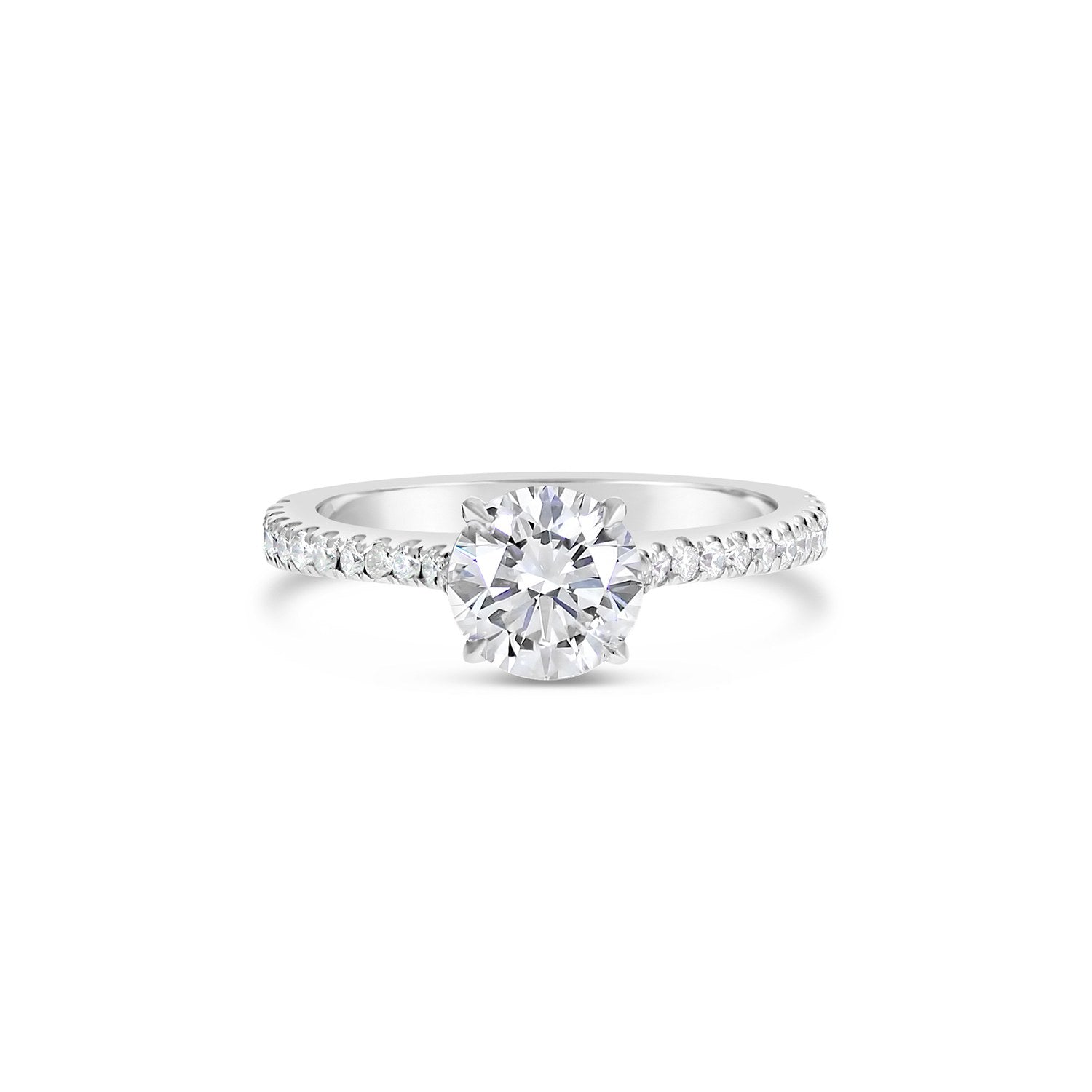 Round Brilliant Cut Solitaire Diamond Engagement Ring