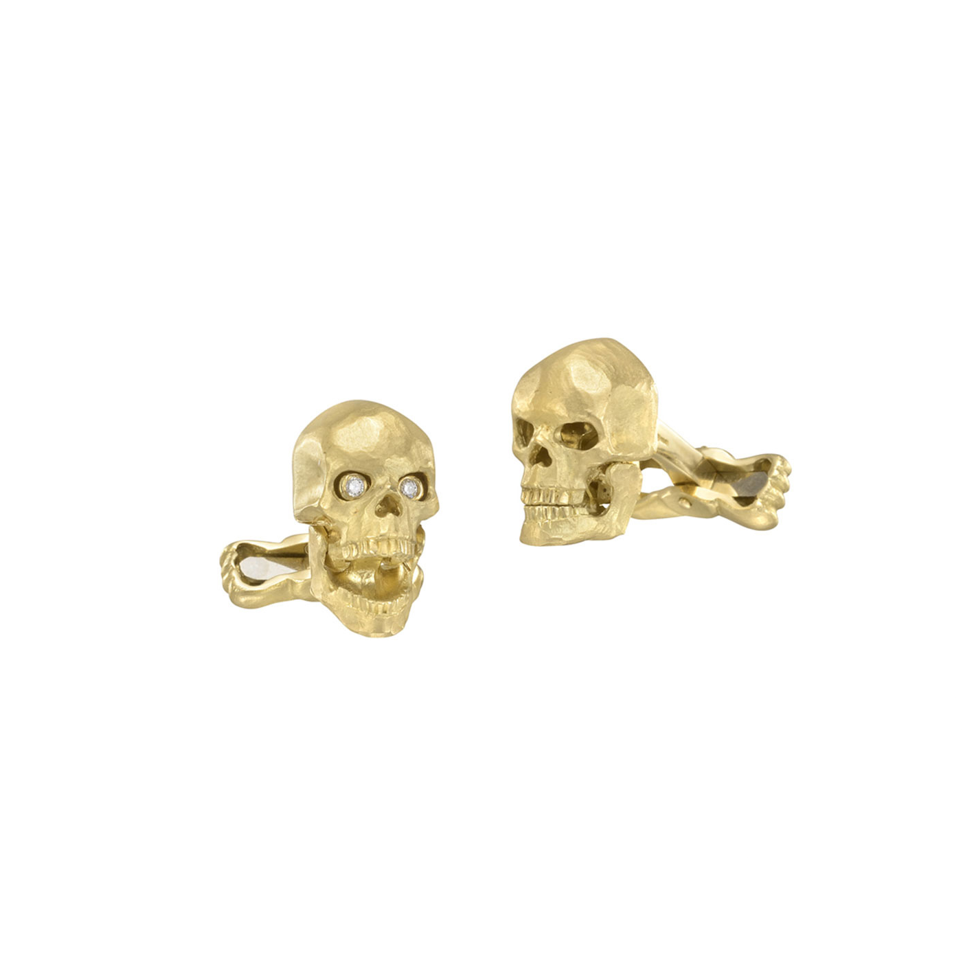 Deakin & Francis Gold Skull Cufflinks