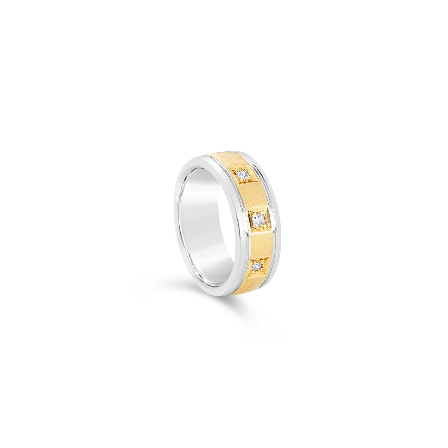 Two-Tone & Diamond Wedding Ring