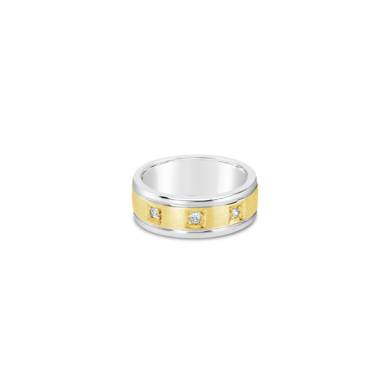 Two-Tone & Diamond Wedding Ring