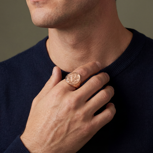 Classic Oval Gold Signet Ring