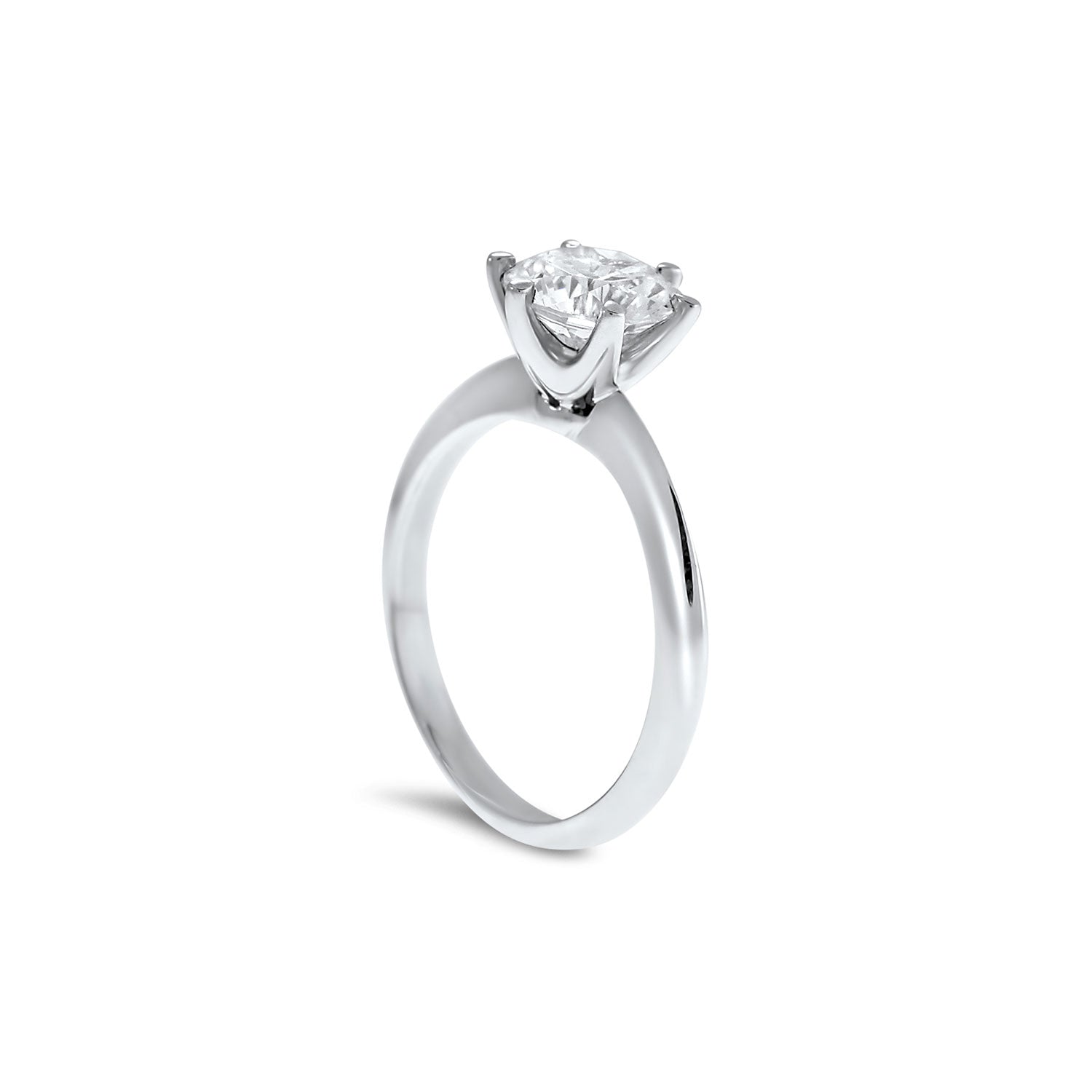 Round Brilliant Cut Diamond six claw Engagement Ring