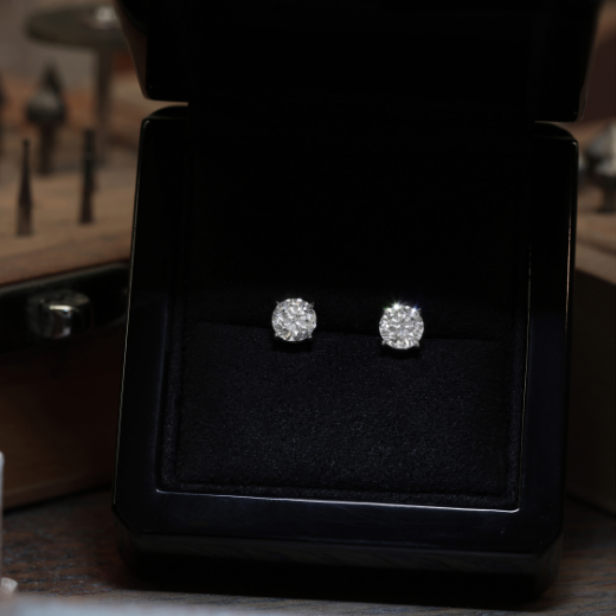 1.00 ct best sale diamond earrings