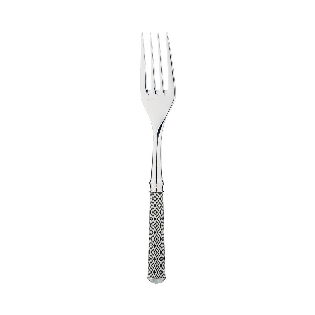 ARLEQUIN SERVING FORK SILVER PLATED STERLING SILVER