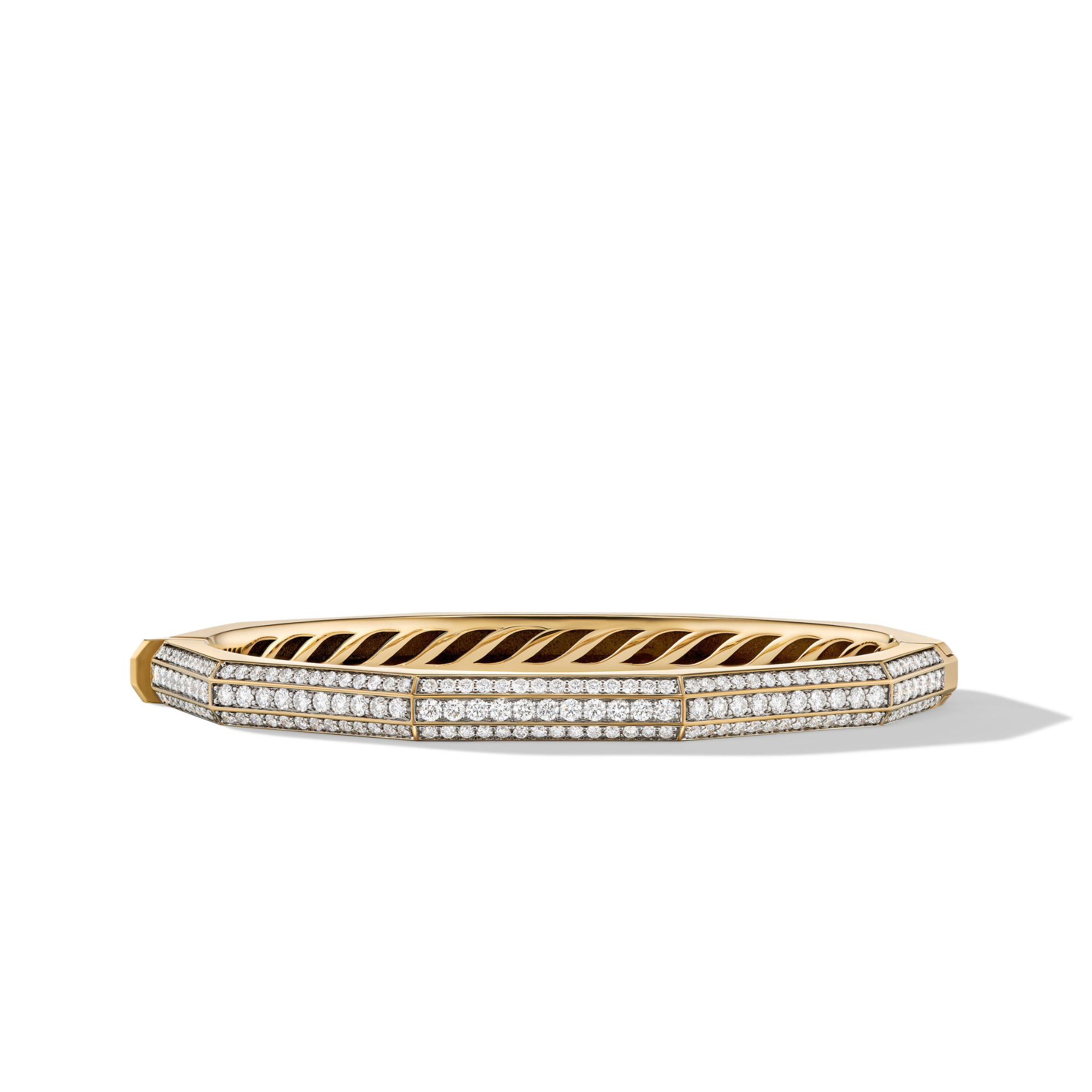 Carlyle Bracelet in 18K Yellow Gold with Pavé Diamonds