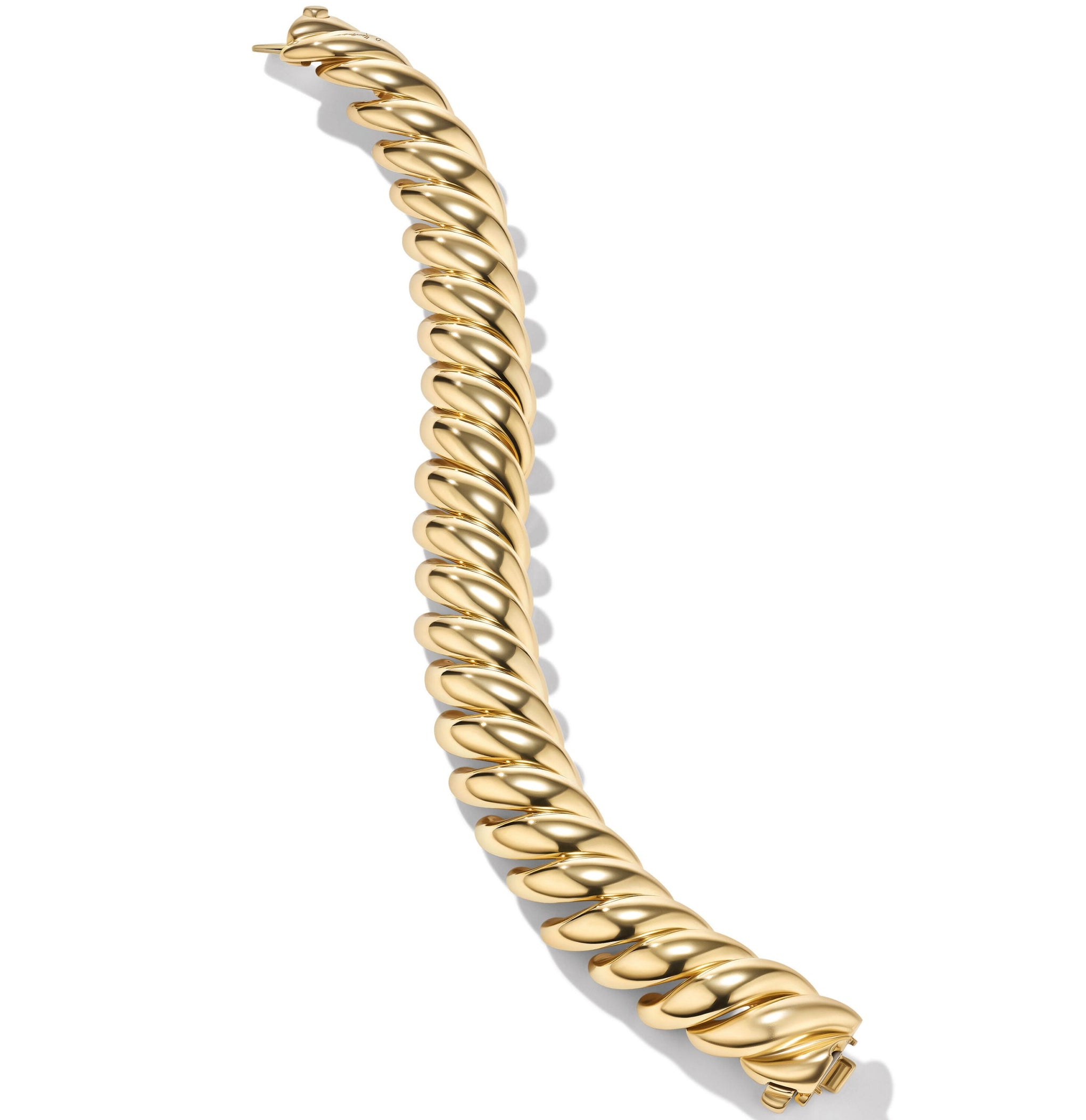 Sculpted Cable Bracelet in 18ct Yellow Gold