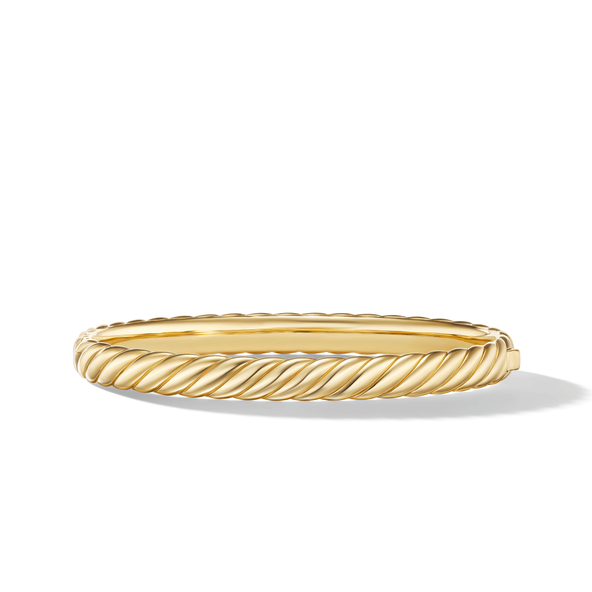 David Yurman Sculpted Cable Bangle Bracelet in 18ct Yellow Gold
