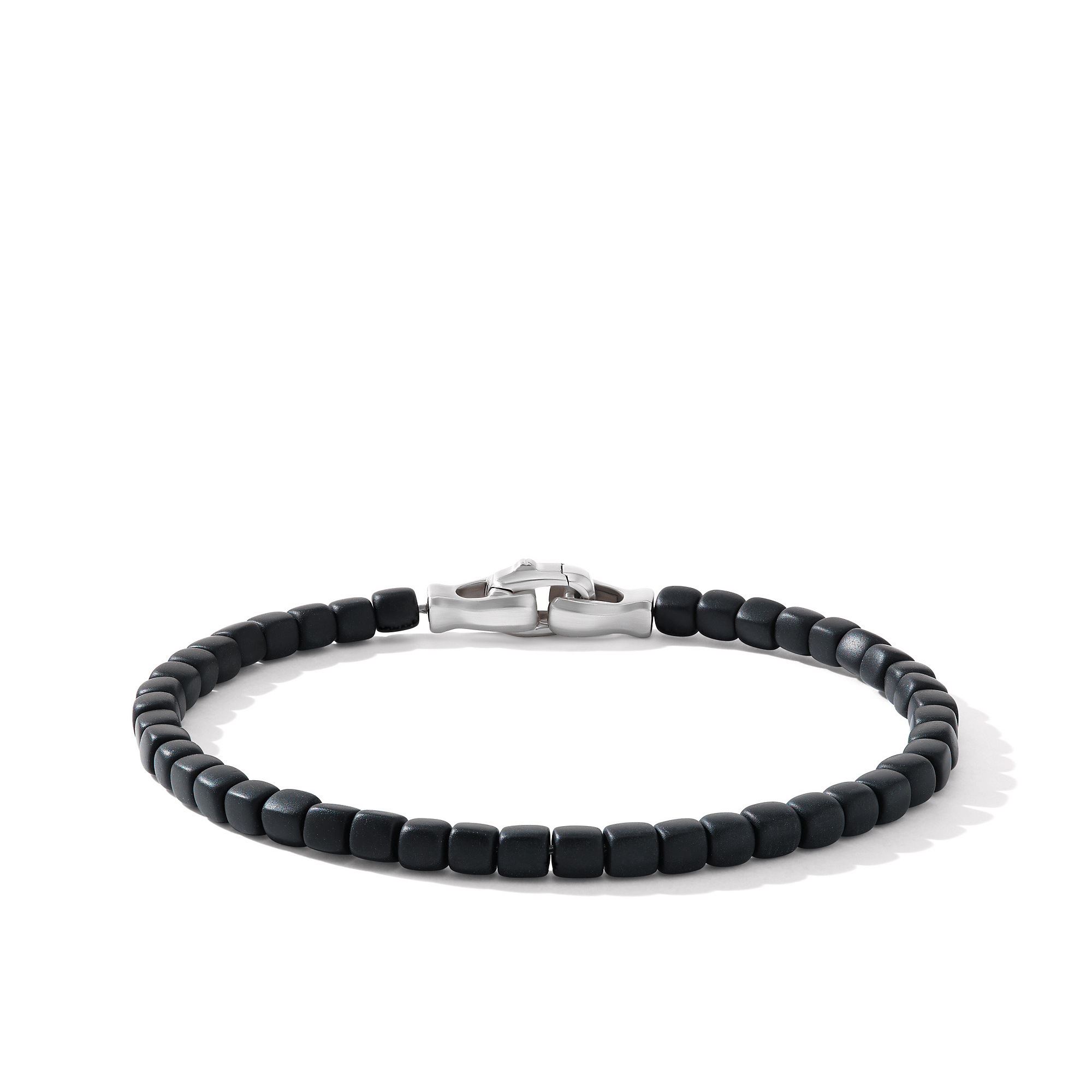 David Yurman Spiritual Beads Cushion Bracelet - Sterling Silver with Black Onyx
