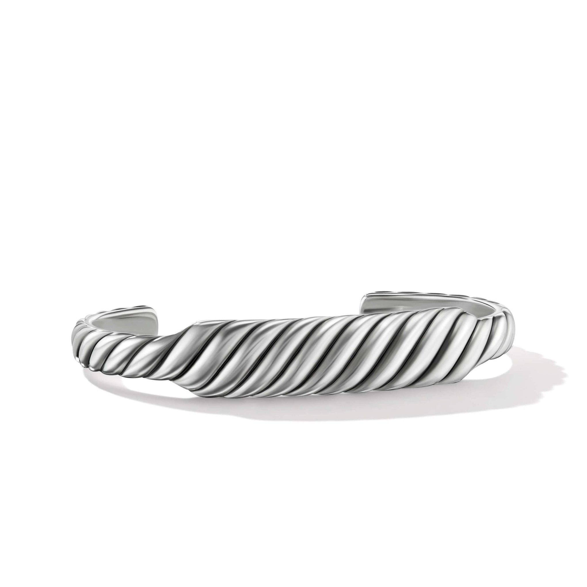 SCULPTED CABLE CONTOUR BRACELET IN STERLING SILVER