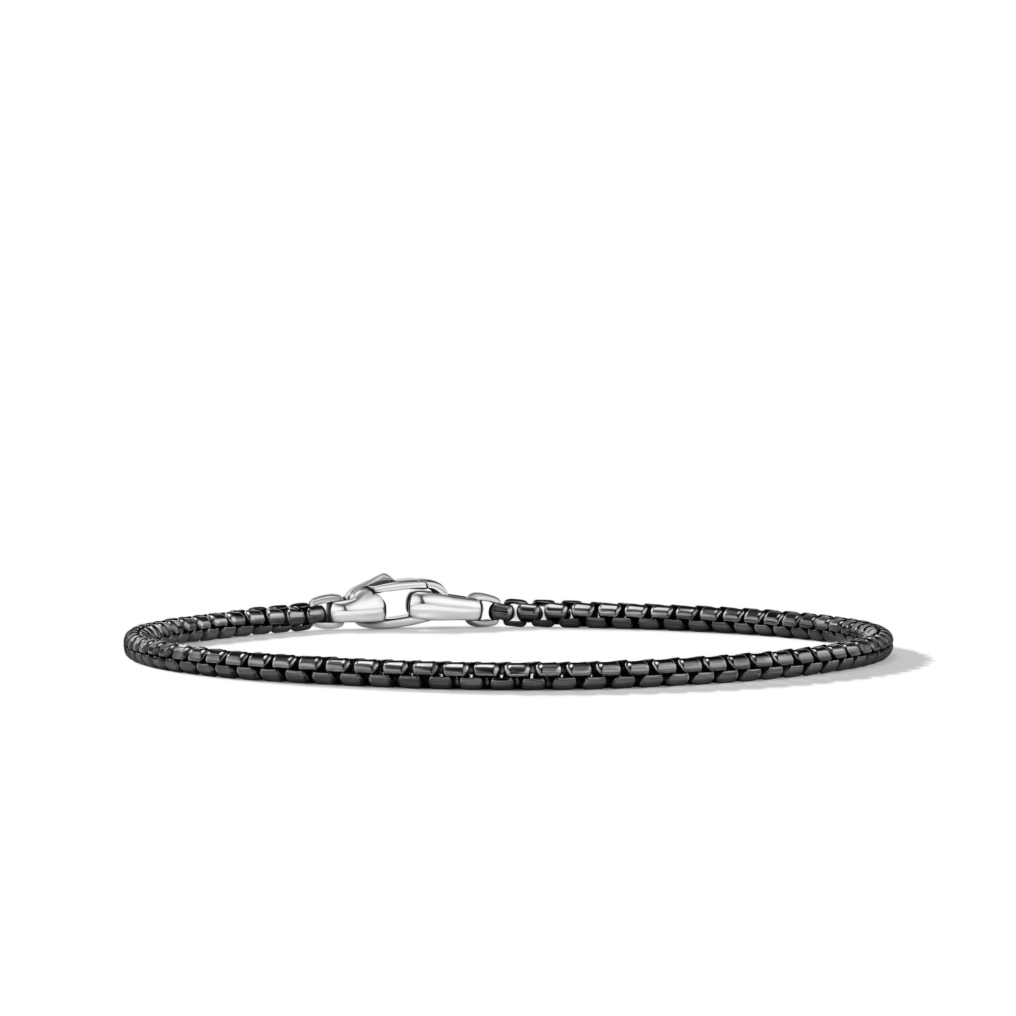 David Yurman Box Chain Bracelet - Stainless Steel and Sterling Silver