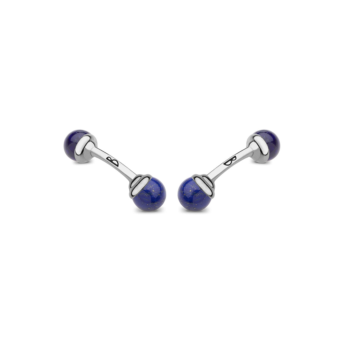 Barbarulo Napoli mini ball lapis lazuli cufflinks