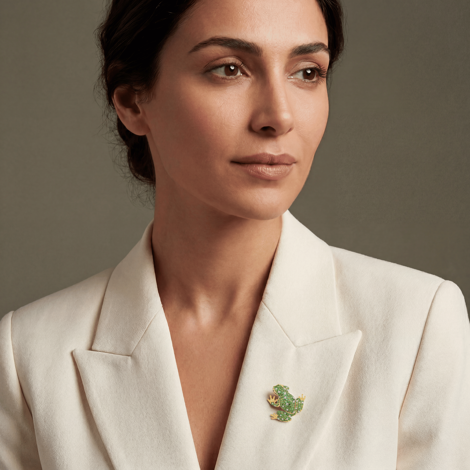 Diamond & Tsavorite Tree Frog Brooch & Pendant