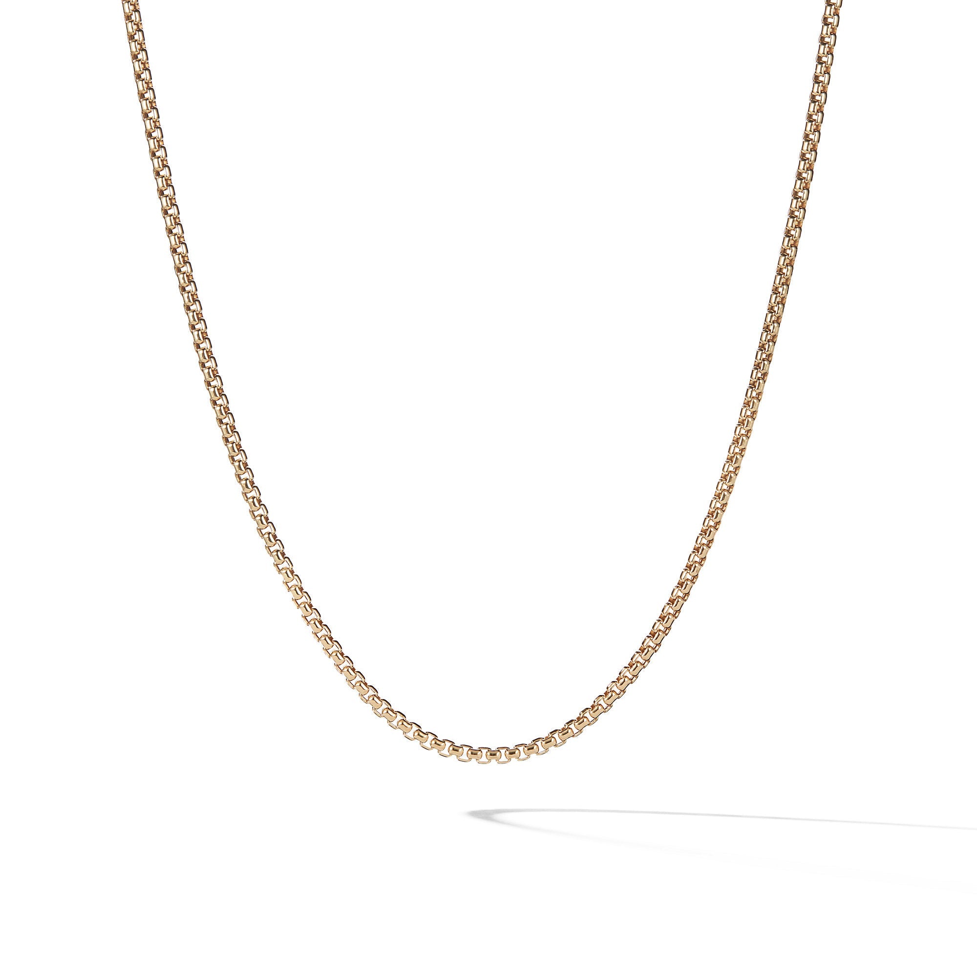 Box Chain Necklace in 18ct Yellow Gold, 2.7mm