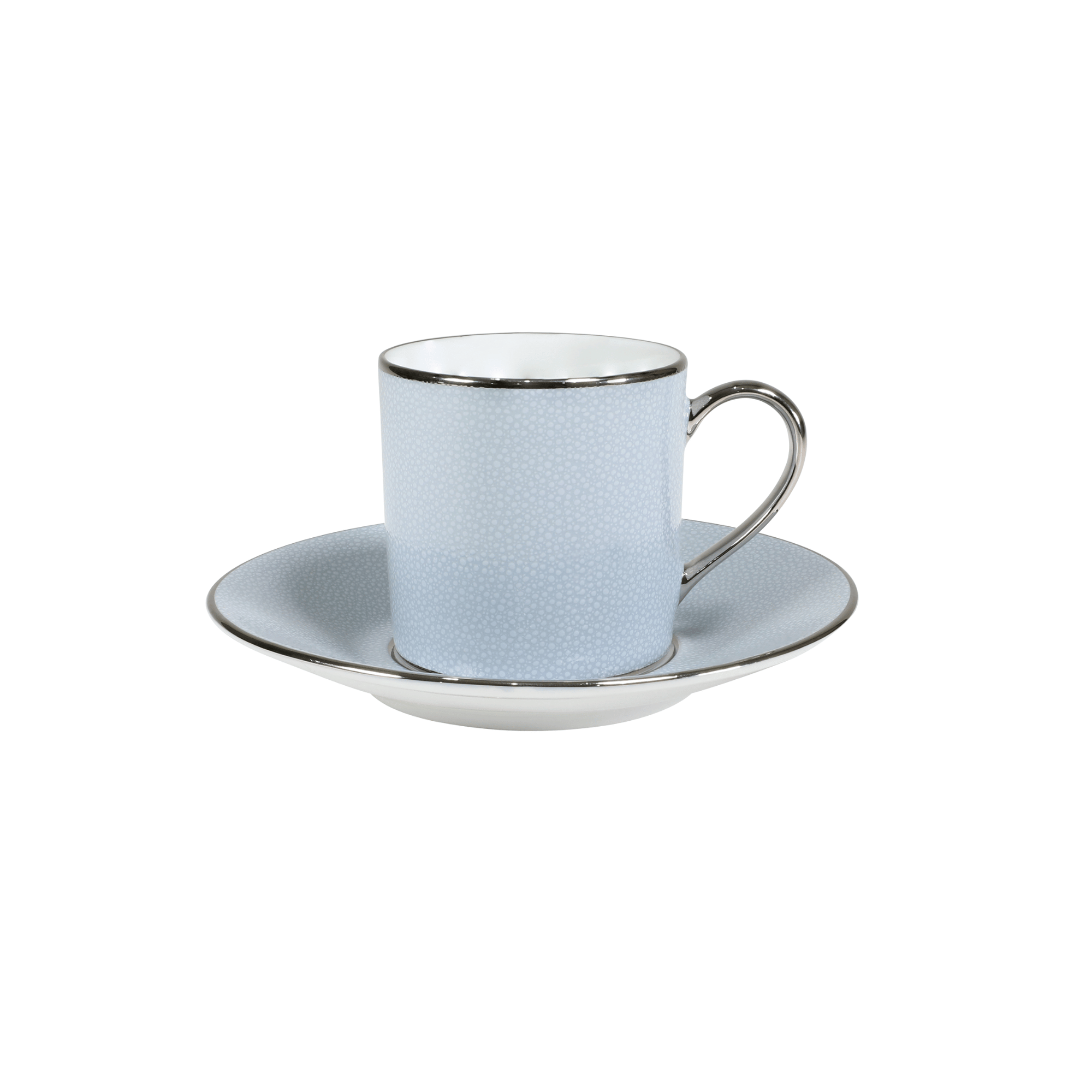 CHAGRIN D'AMOUR COFFEE CUP & SAUCER BLUE