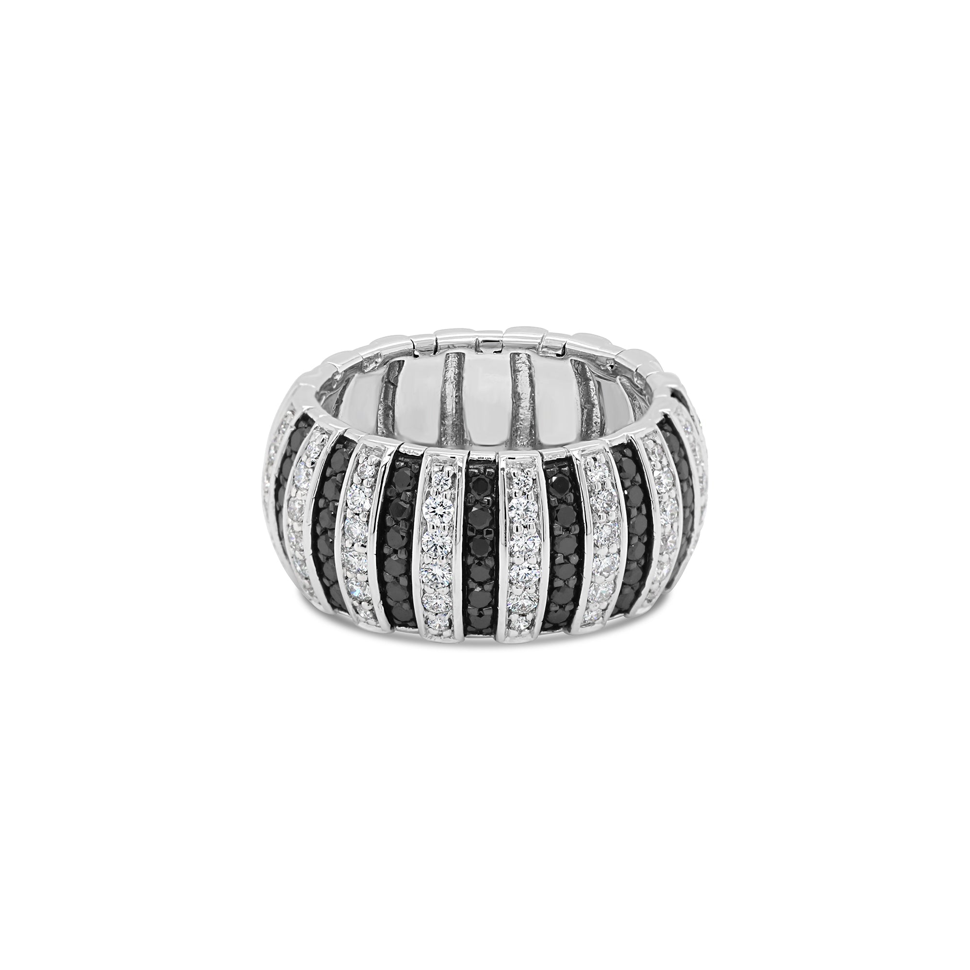 Black and White Diamond Dress Ring