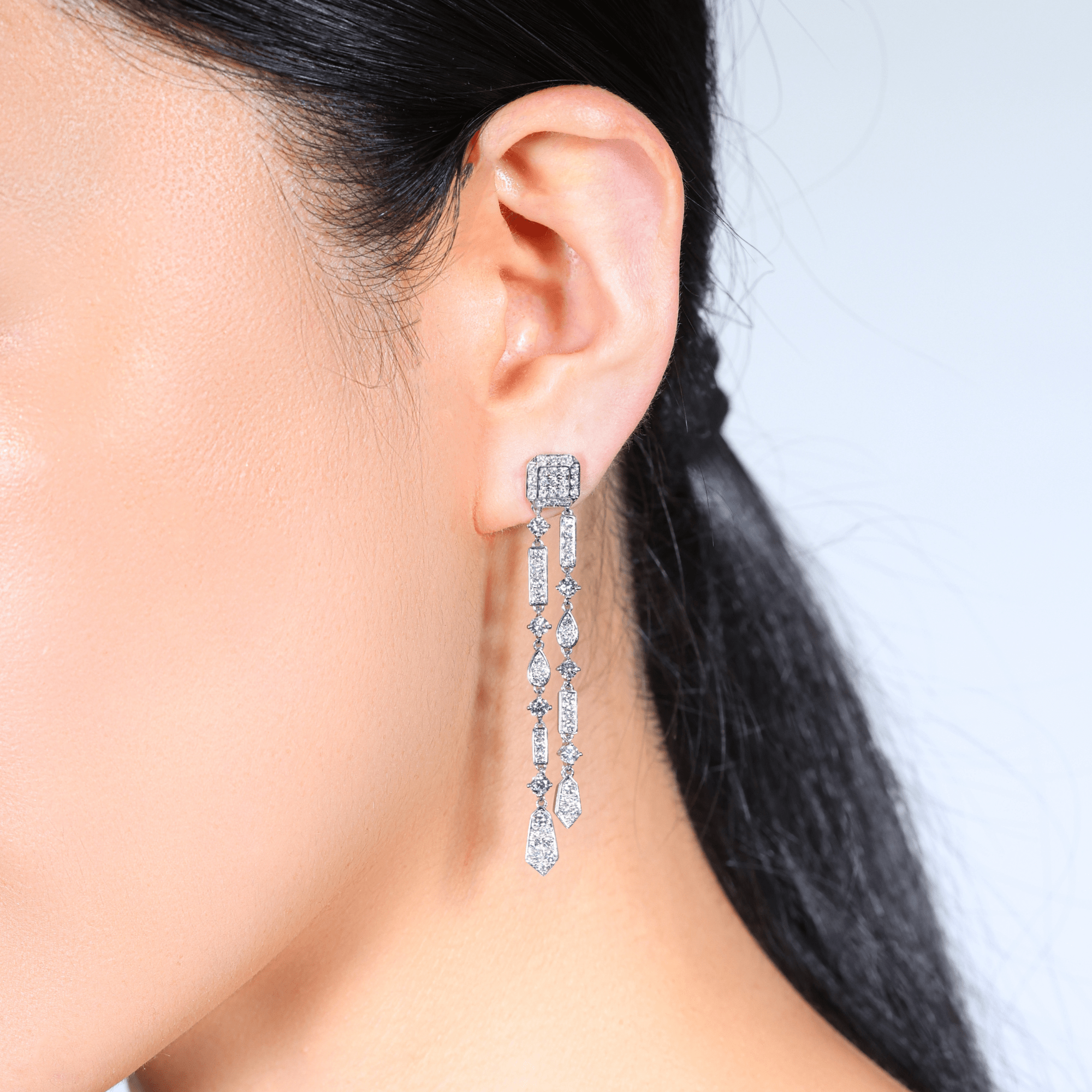 Diamond Drop Earrings | Bridal Earrings