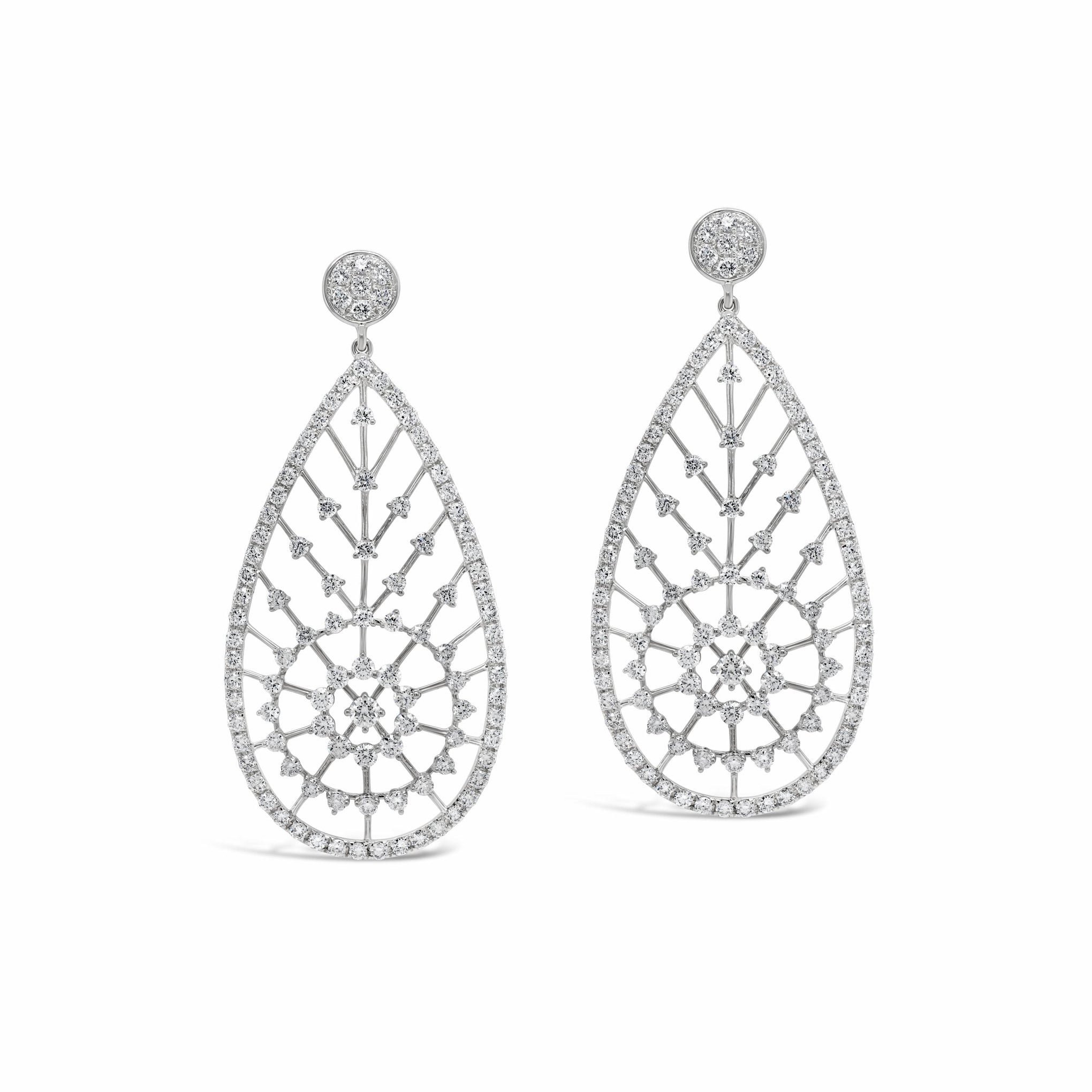 Diamond Drop Formal Earrings