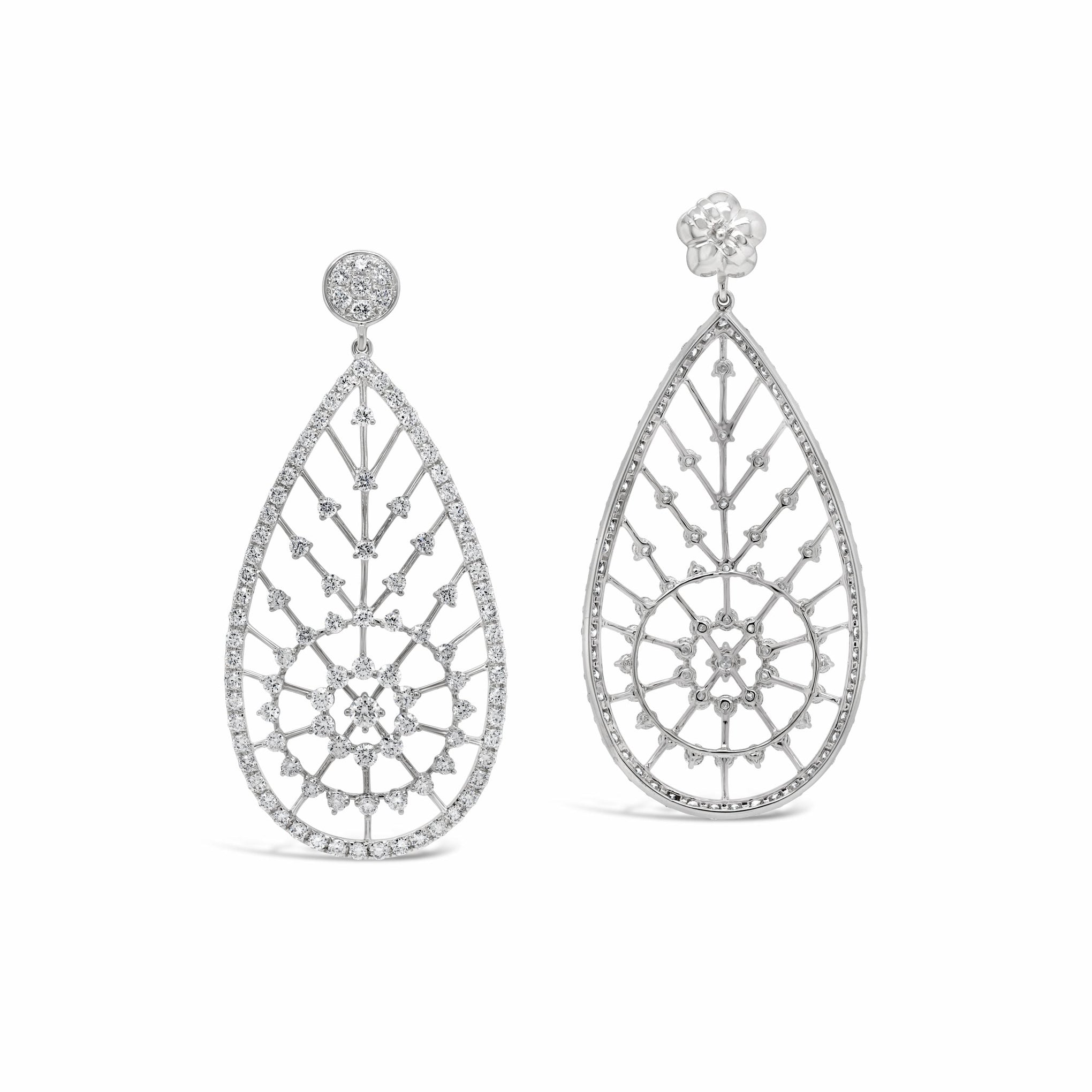 Diamond Drop Formal Earrings