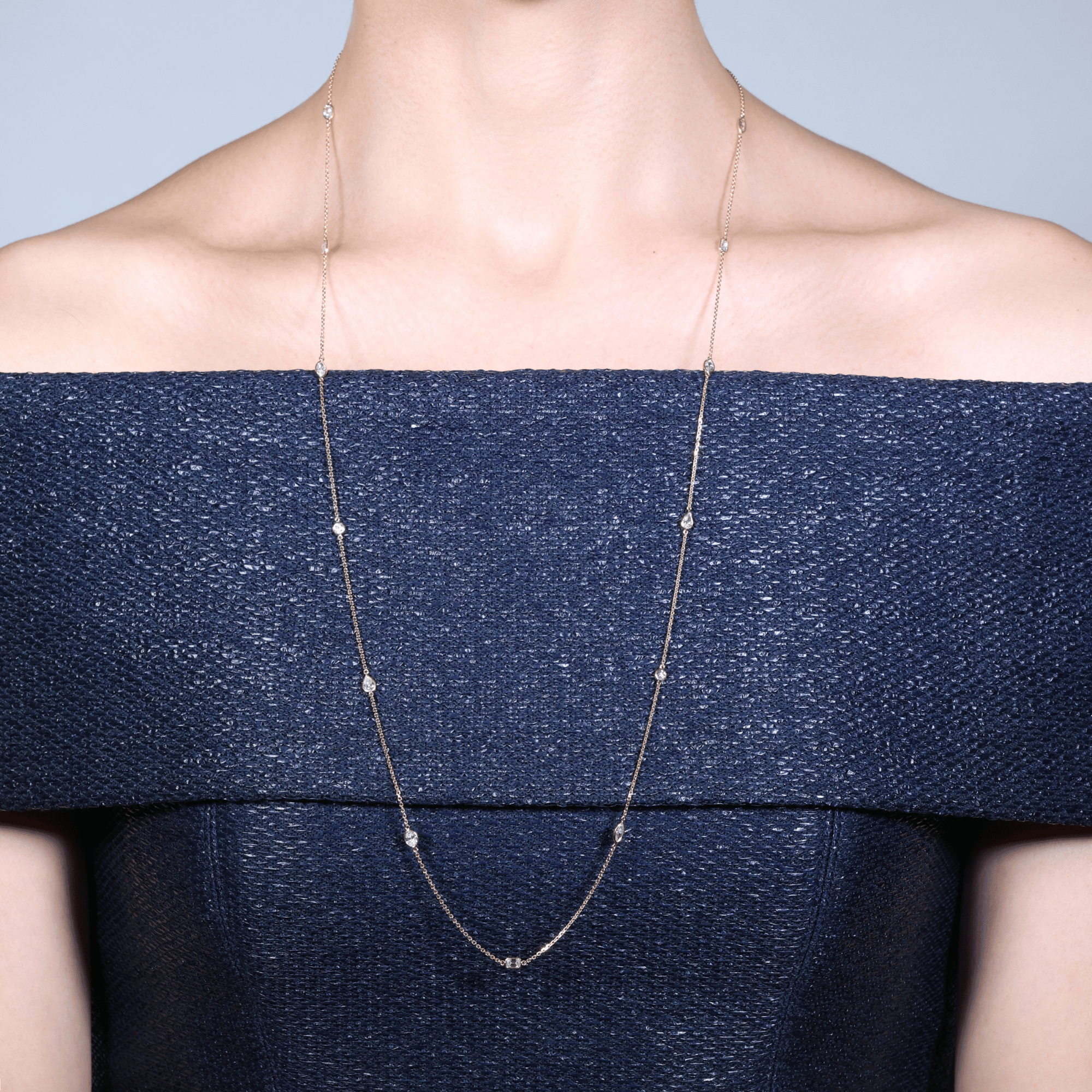 Indra Mixed-Cut Diamond Longard - Yellow Gold
