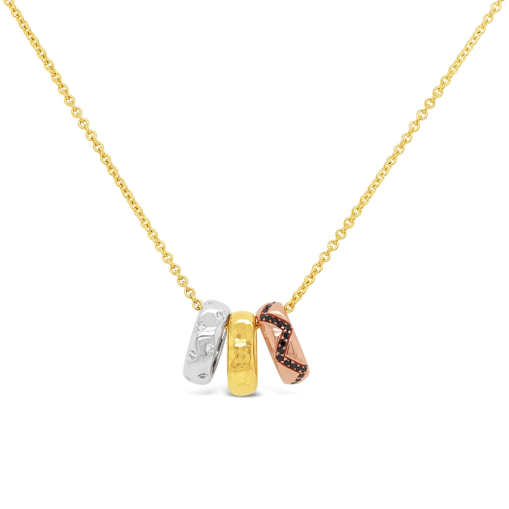 Gold and diamond necklace