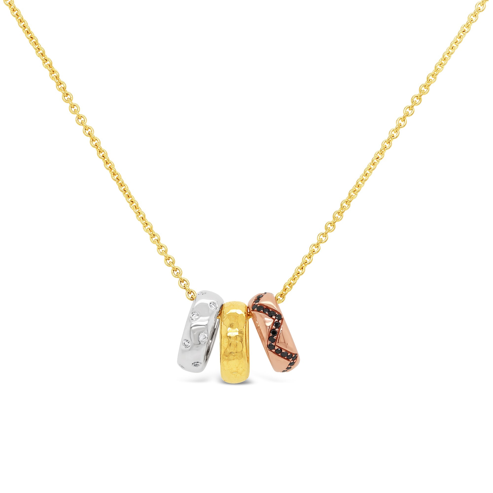 Gold and diamond necklace