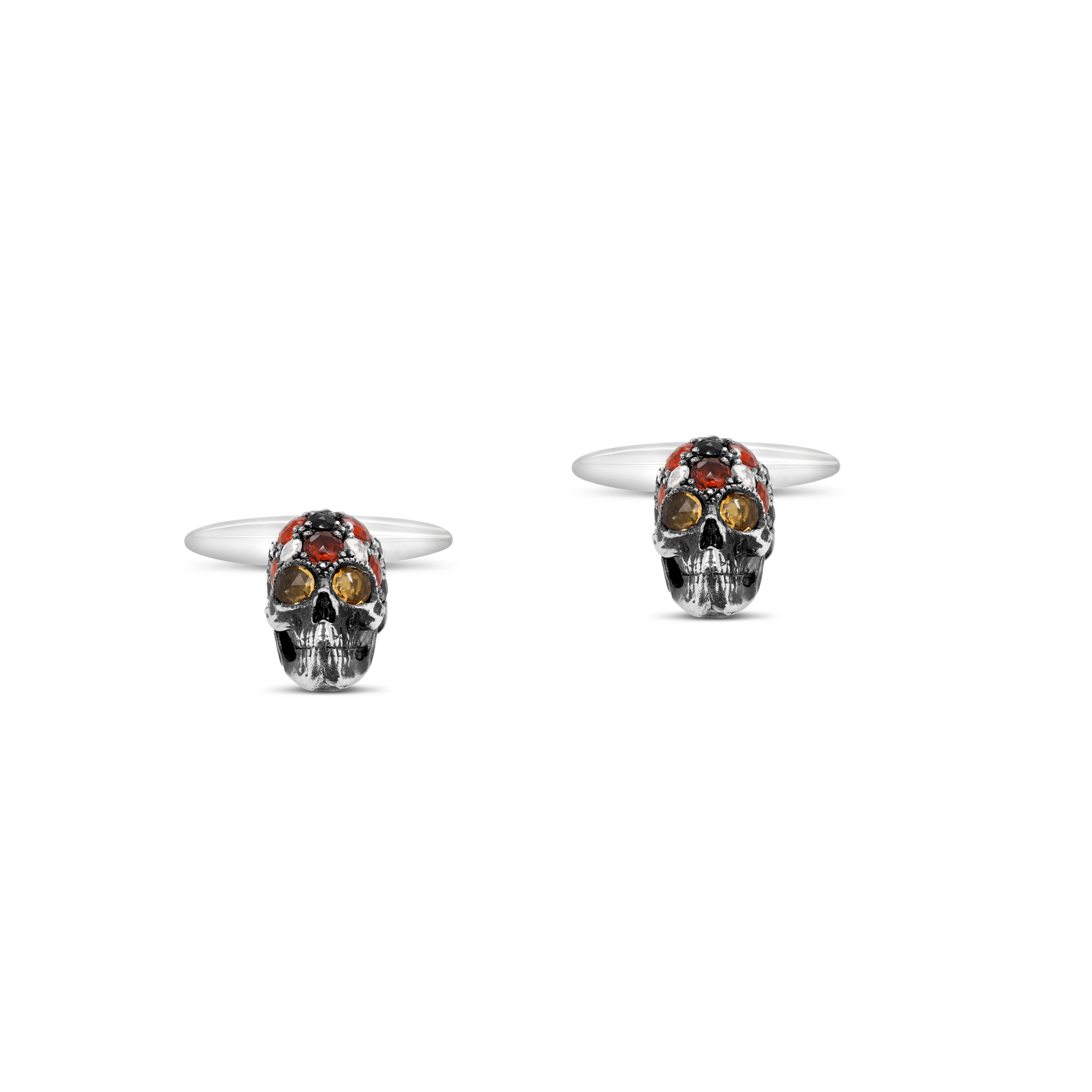 Gemstone Skull Cufflinks