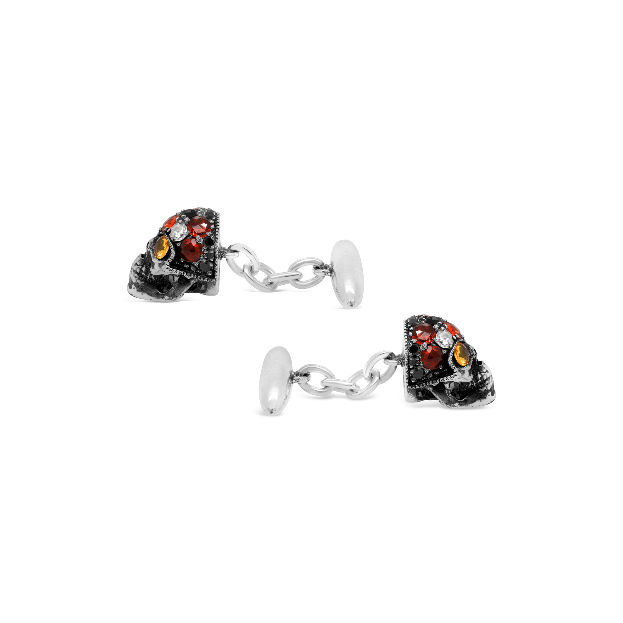 Gemstone Skull Cufflinks