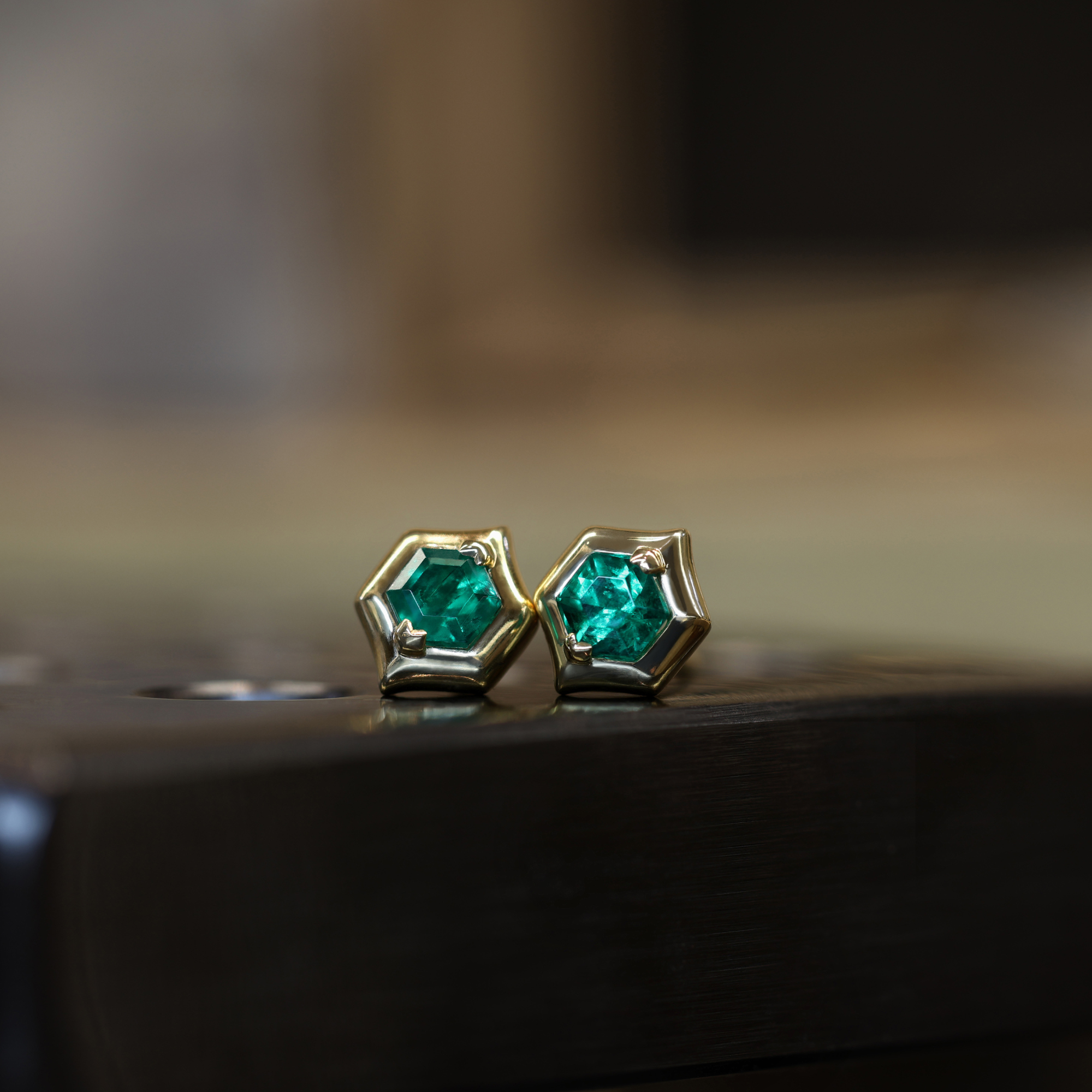 Muzo Emerald Petite Stud Earrings
