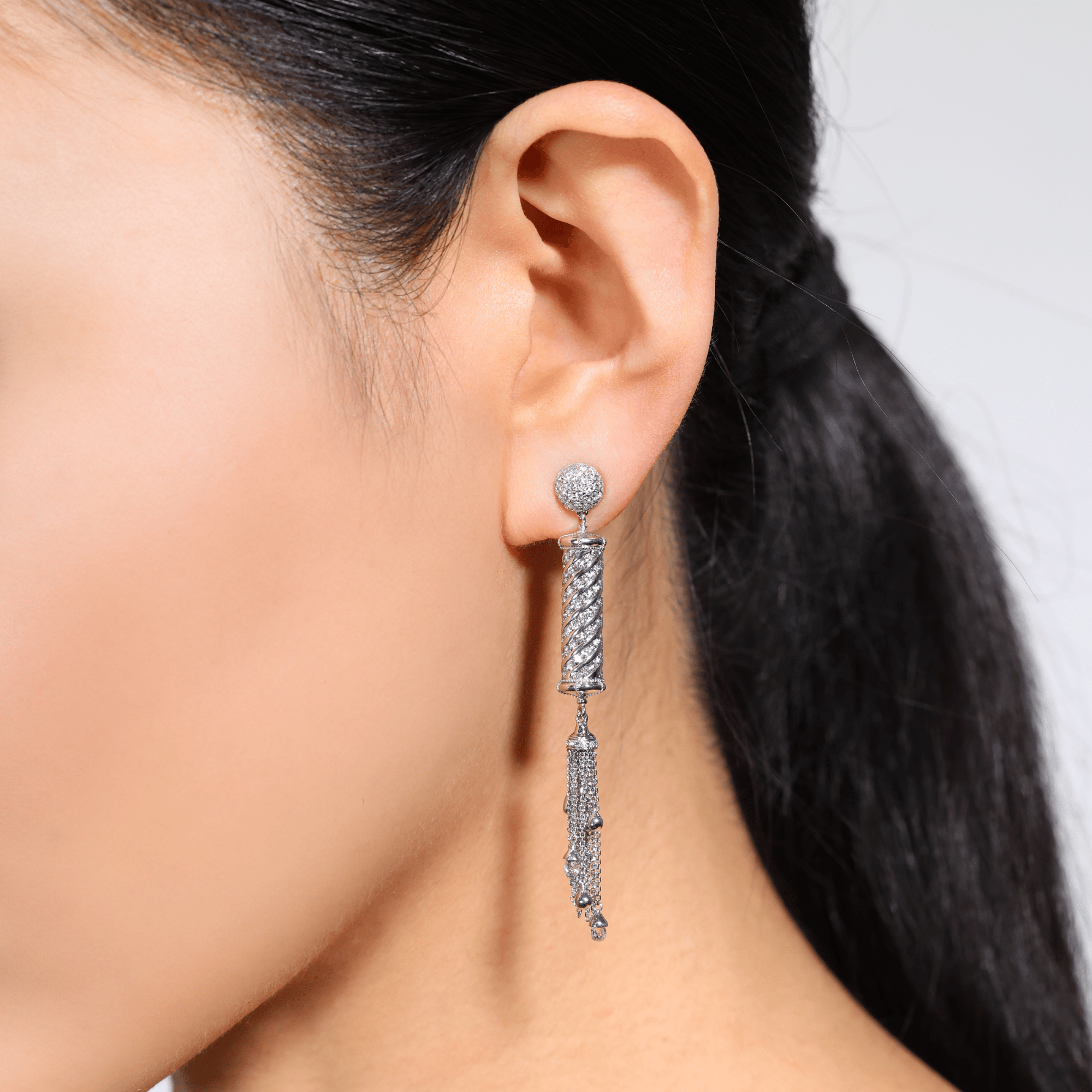 Twist Diamond Earrings