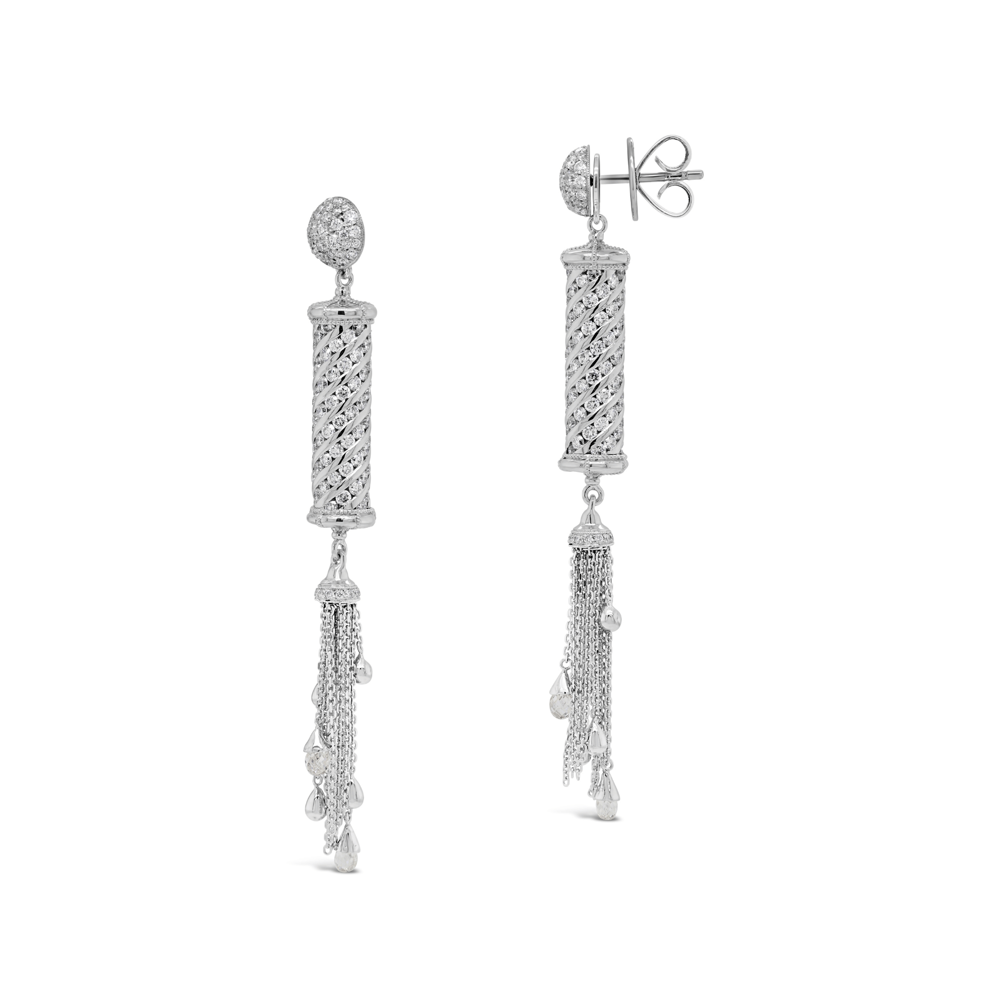 Diamond Drop Earrings | Tassel Earrings