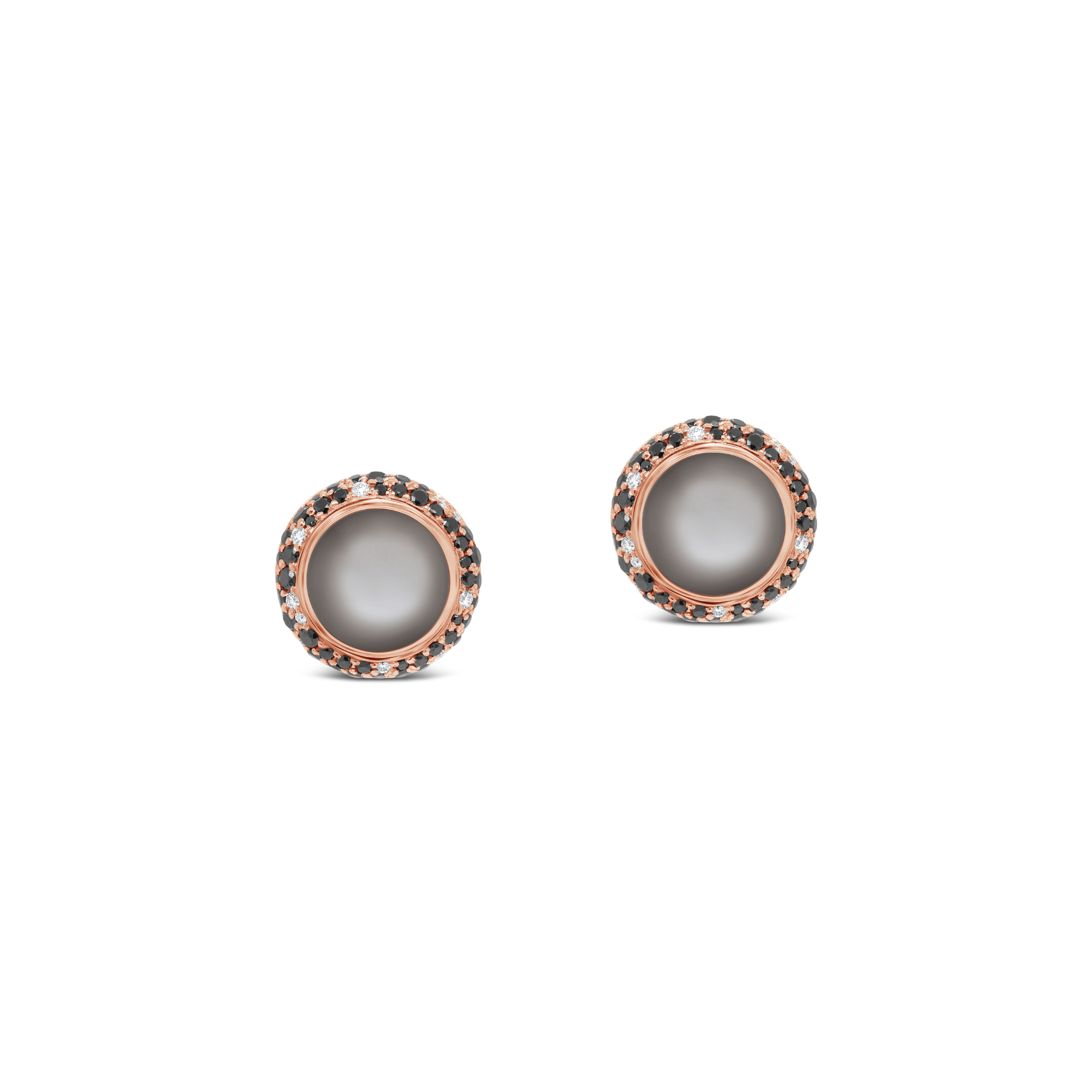 Black Diamond & Moonstone Earrings