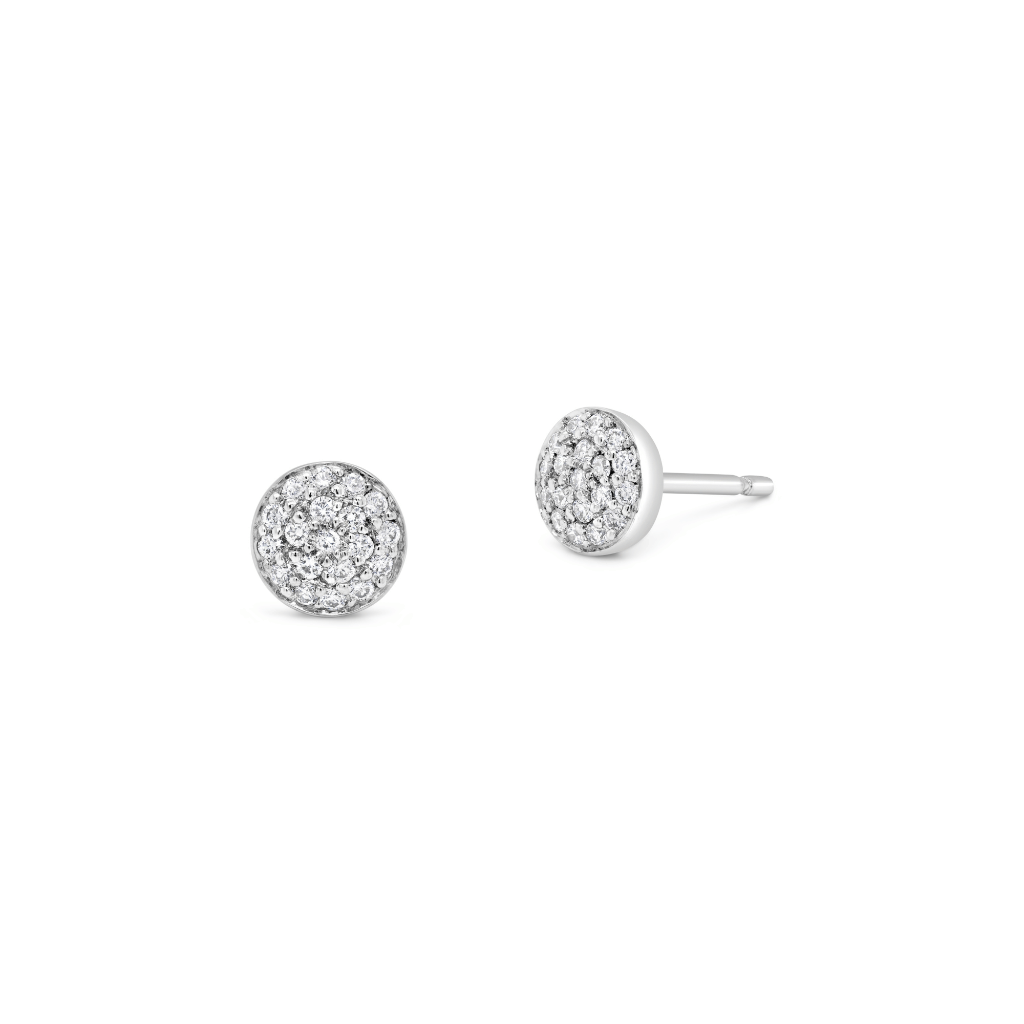 Round Brilliant Cut Diamond Stud Earrings