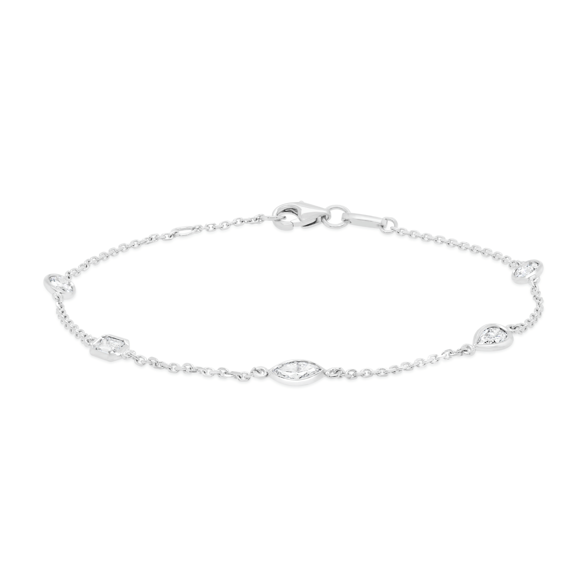 Indra Mixed Cut Five Diamond Bracelets for Women