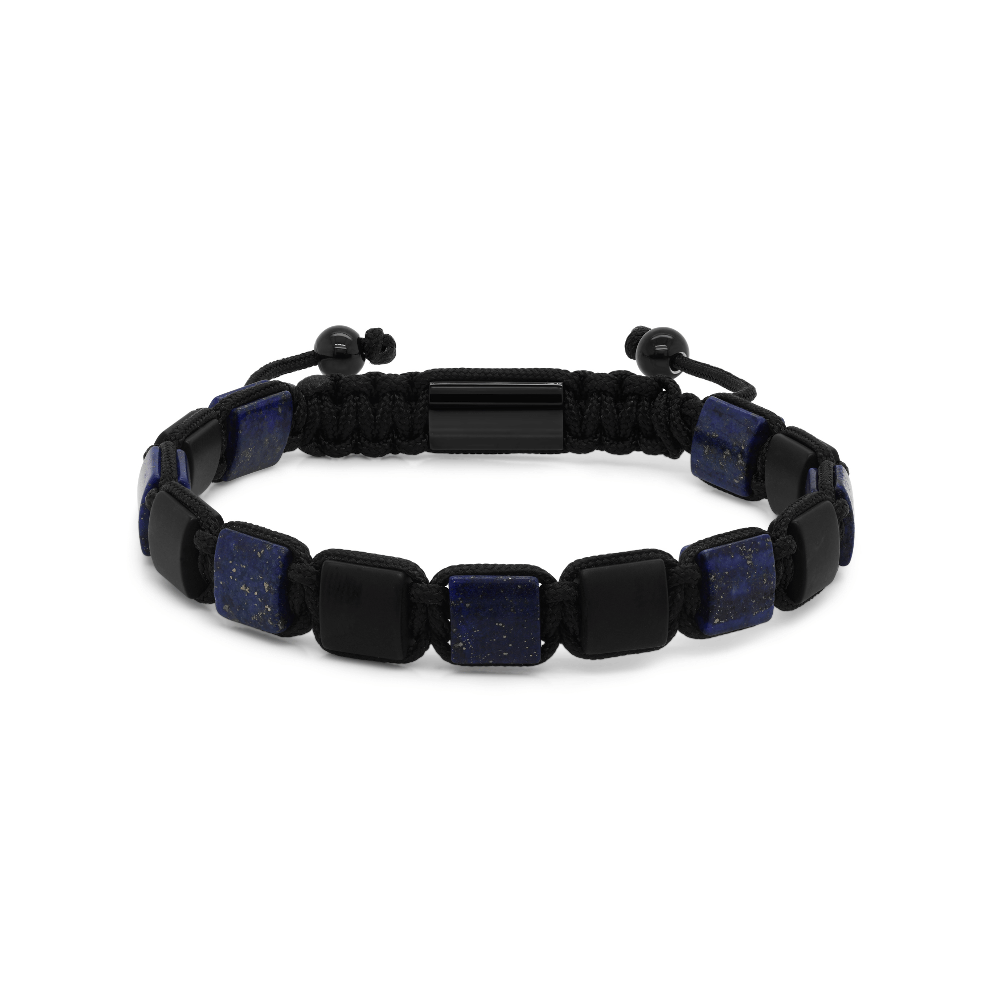 Black Onyx & Blue Lapis Bead Black Onyx & Lava Stone Bead Mens Bracelets