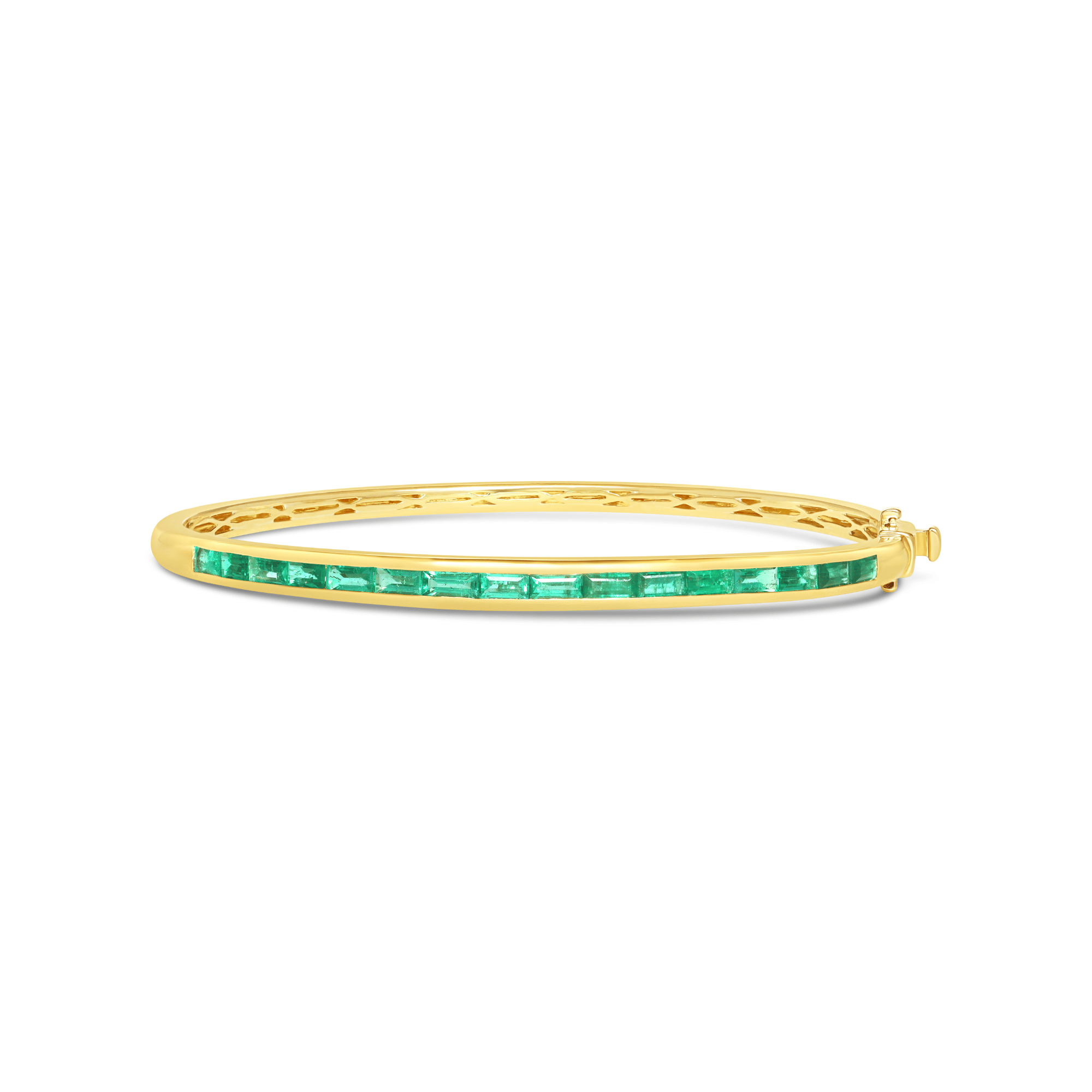 Baguette Cut Emerald Bracelets for Women