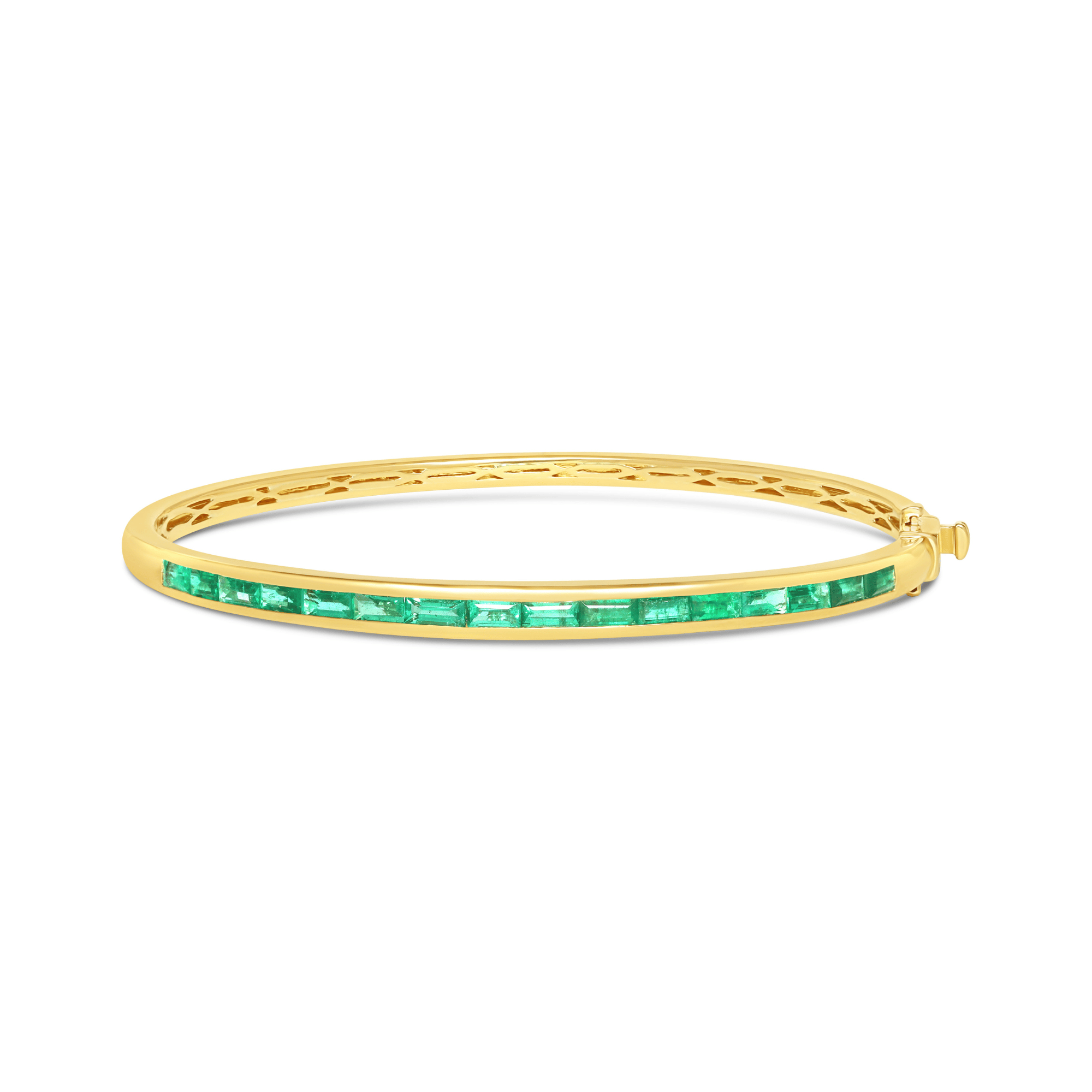 Baguette Cut Emerald Bracelets for Women