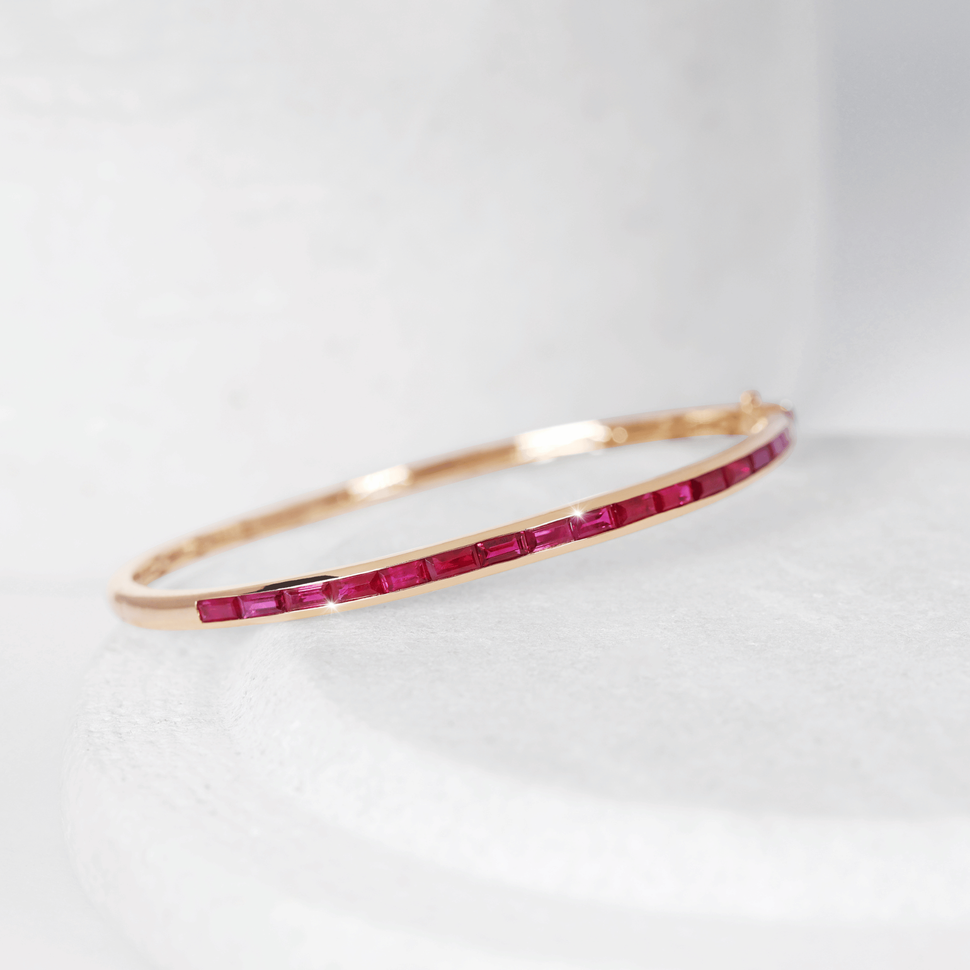 Baguette Cut Ruby Bracelets for Women